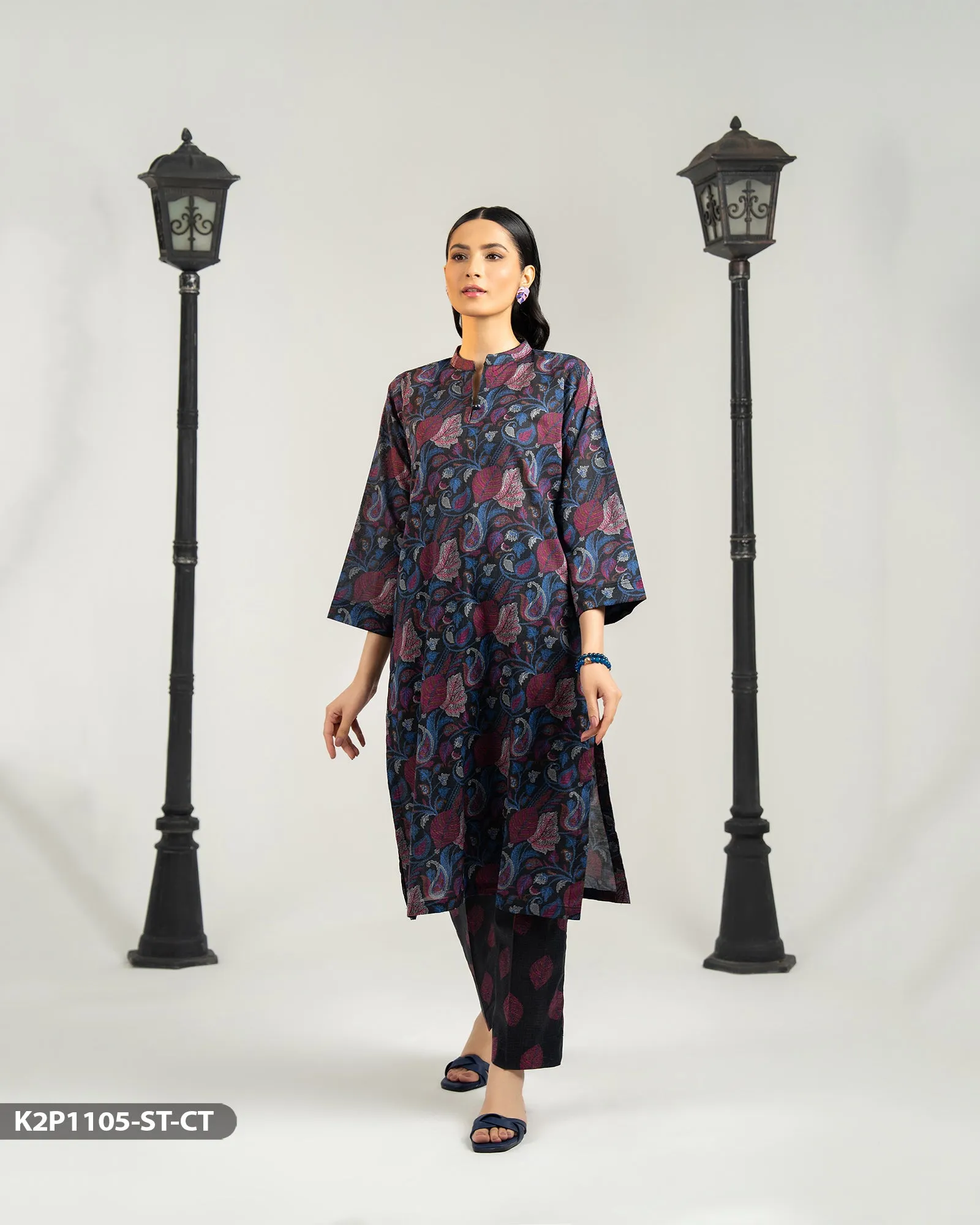 2 Piece Cotton Printed Suit | 1105-ST-CT