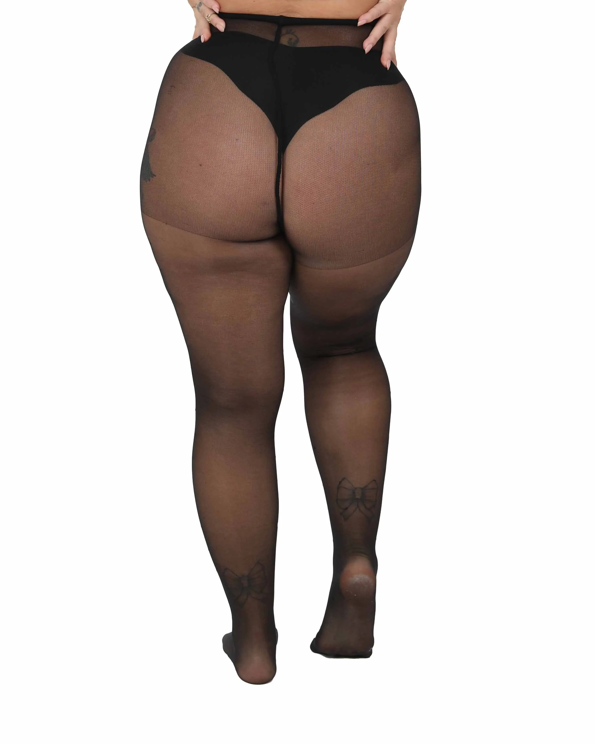 30 Denier Sheer Curvy Super Stretch Tights