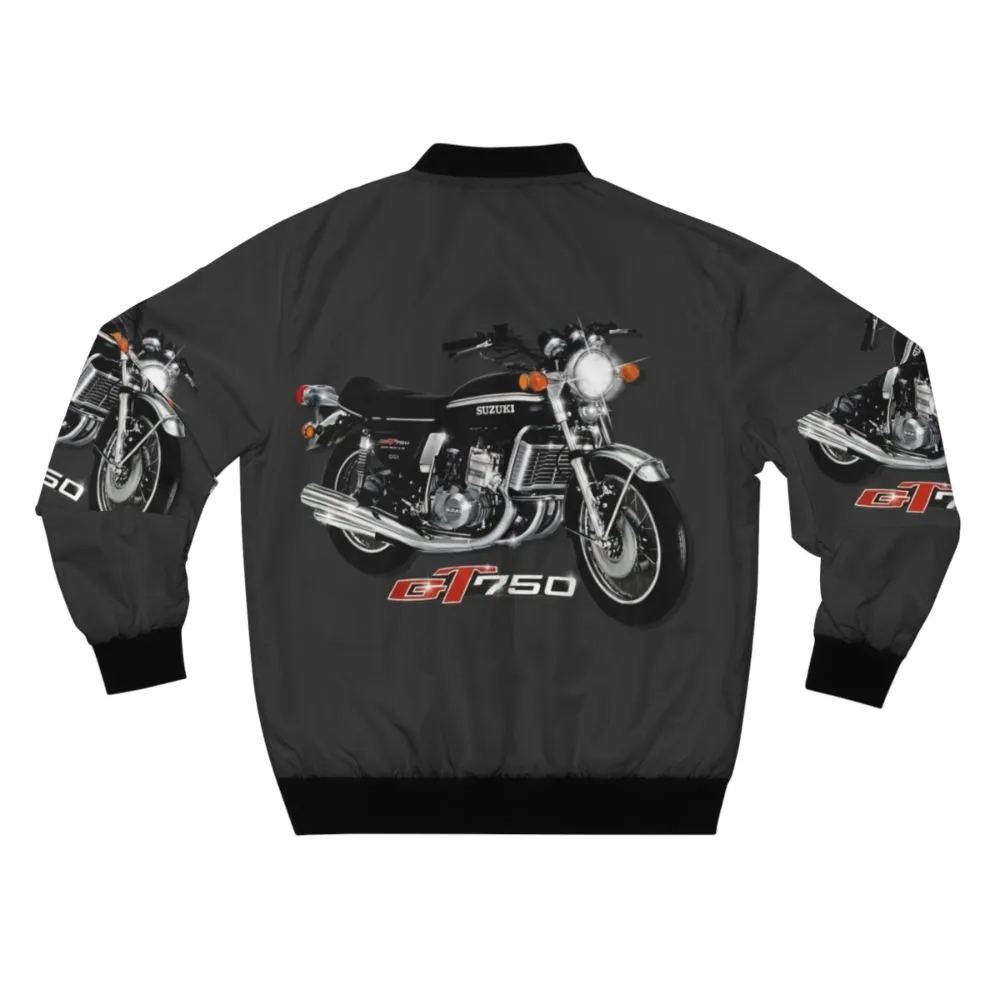 70s Classic Suzuki GT 750 Liquid Cooled Motorcycle Bomber Jacket