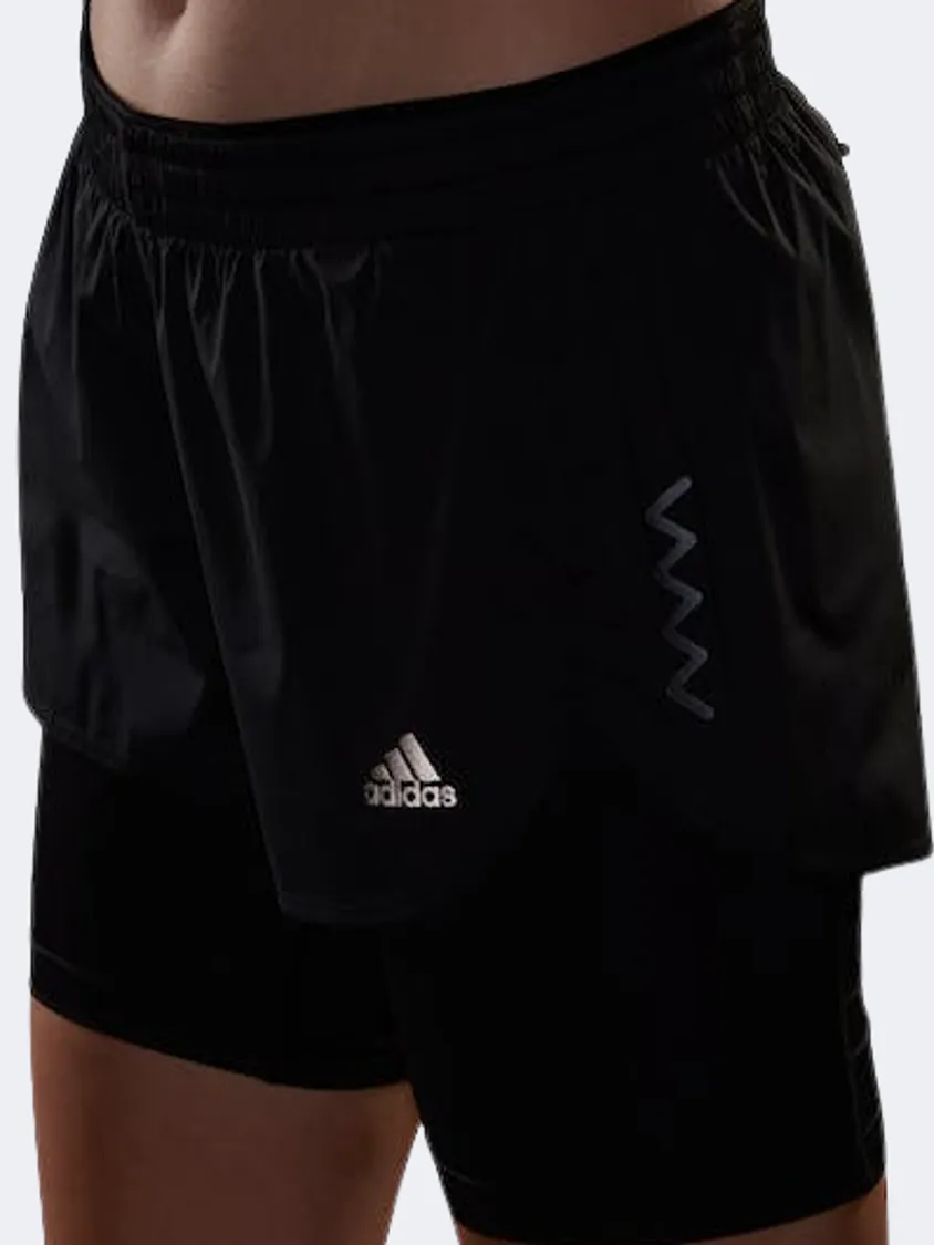 Adidas RUN FAST TWO-IN-ONE WOMEN RUNNING Short Black