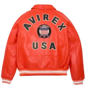 Avirex Bomber Biker Leather Jacket