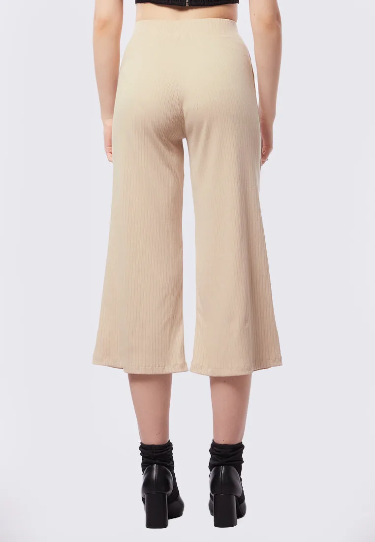 Belted Knit Culottes