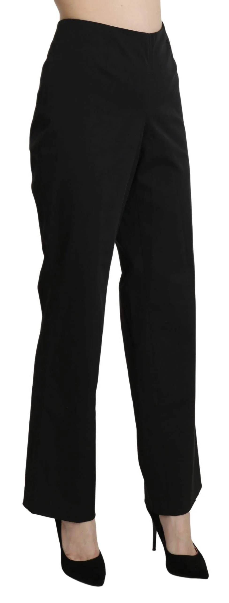 BENCIVENGA  High Waist Straight Dress Trouser Pants