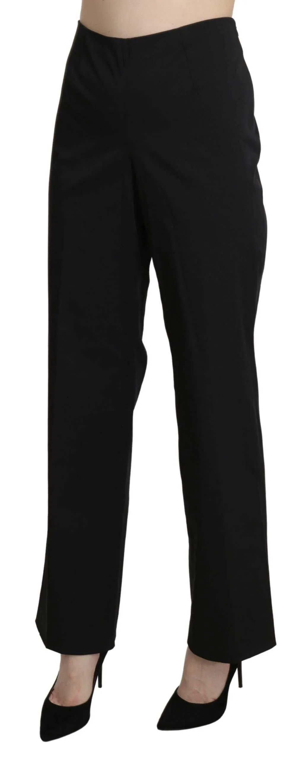 BENCIVENGA  High Waist Straight Dress Trouser Pants