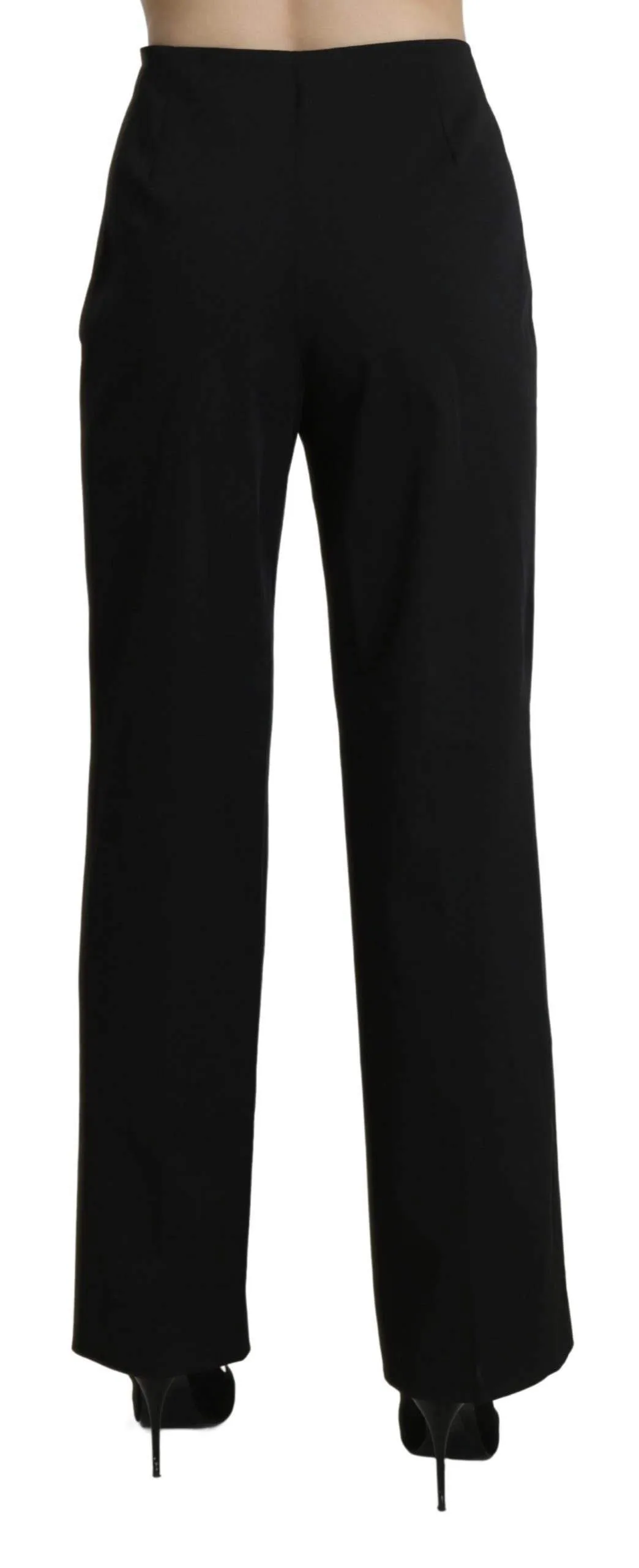 BENCIVENGA  High Waist Straight Dress Trouser Pants