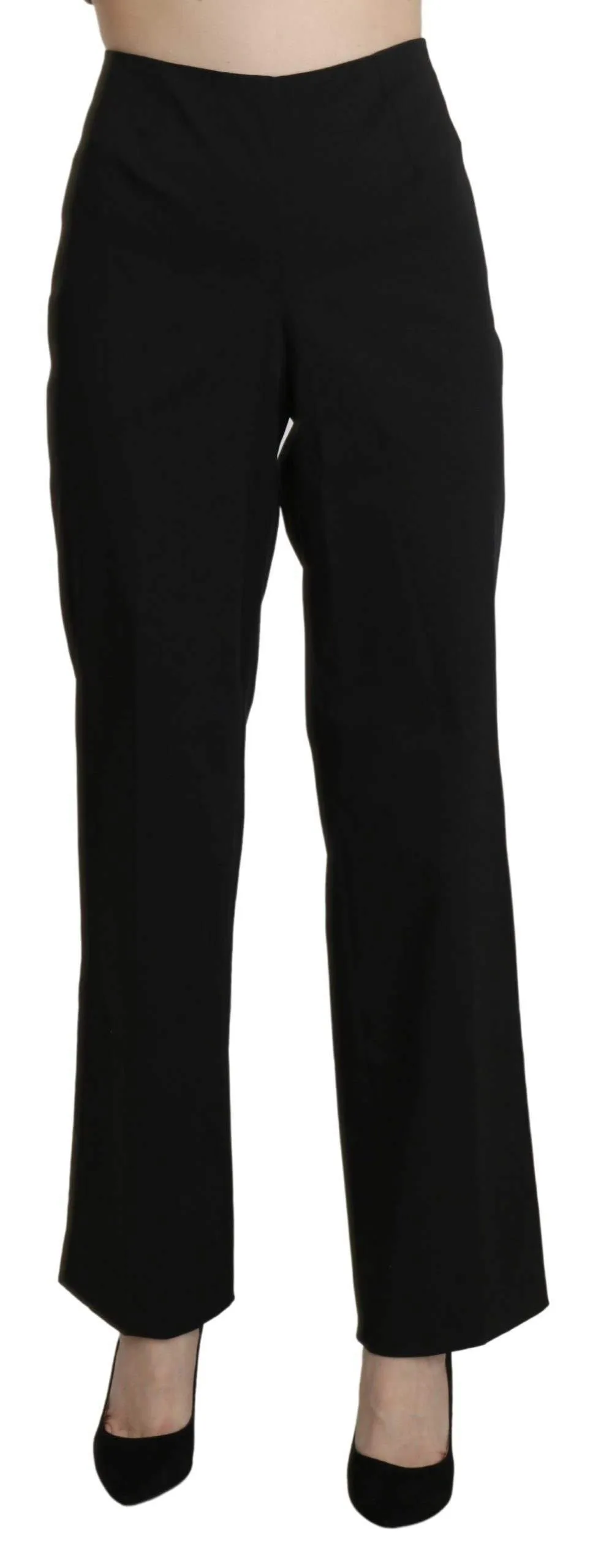 BENCIVENGA  High Waist Straight Dress Trouser Pants