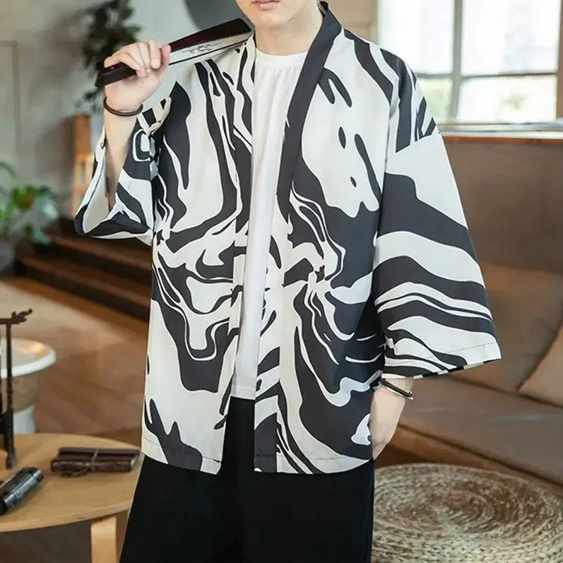 Black and White Kimono 'Kaito Edition'