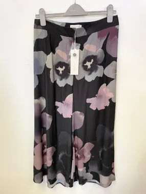 BRAND NEW JOHN ROCHA CAMILE BLACK FLORAL PRINT CULOTTES  SIZE 12