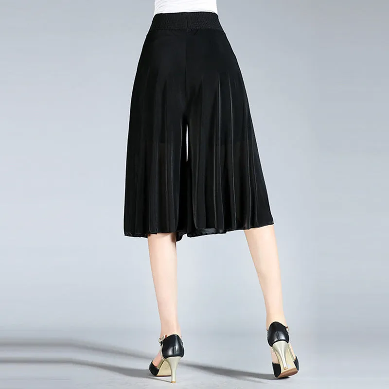 Bredbenede culottes i vintage stil (Dame)