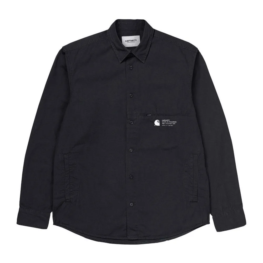 Carhartt WIP Long Sleeve  Coleman Shirt- Black