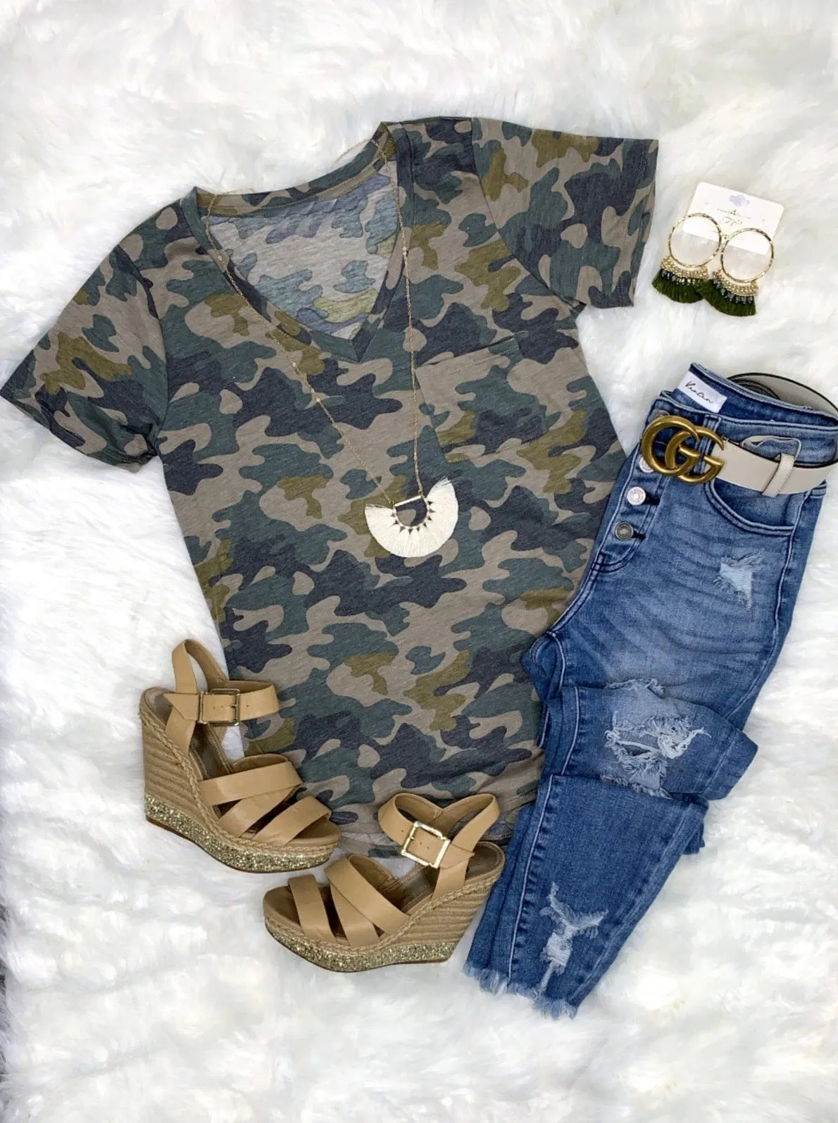 Casual in Camo Top - Light