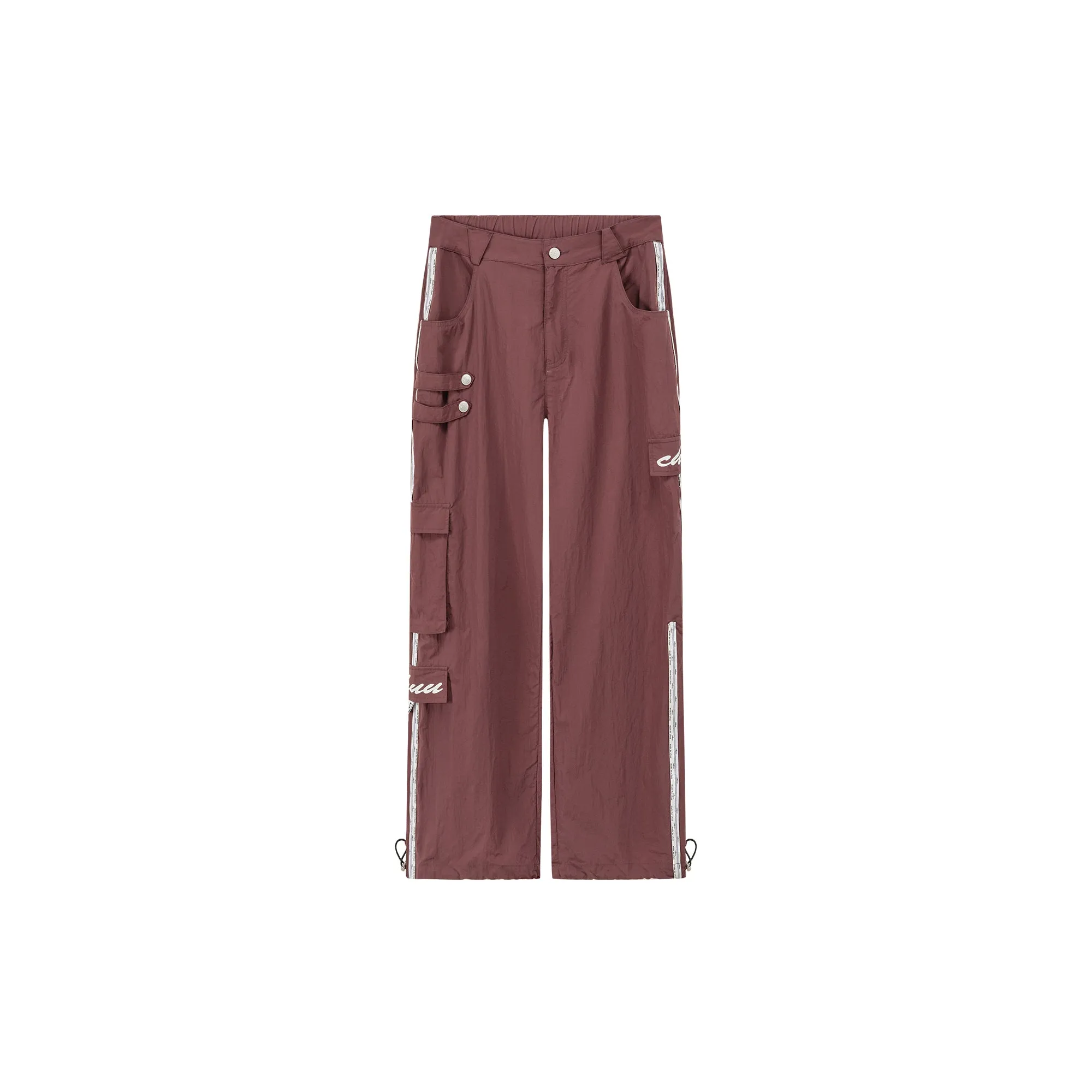 Chuu Lettering Two Way Leg Wide Cargo Pants