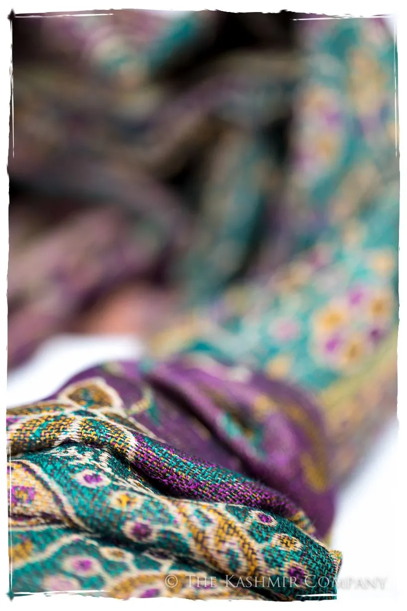 Clelia Paisley Reversible Kashmir Wool Scarf