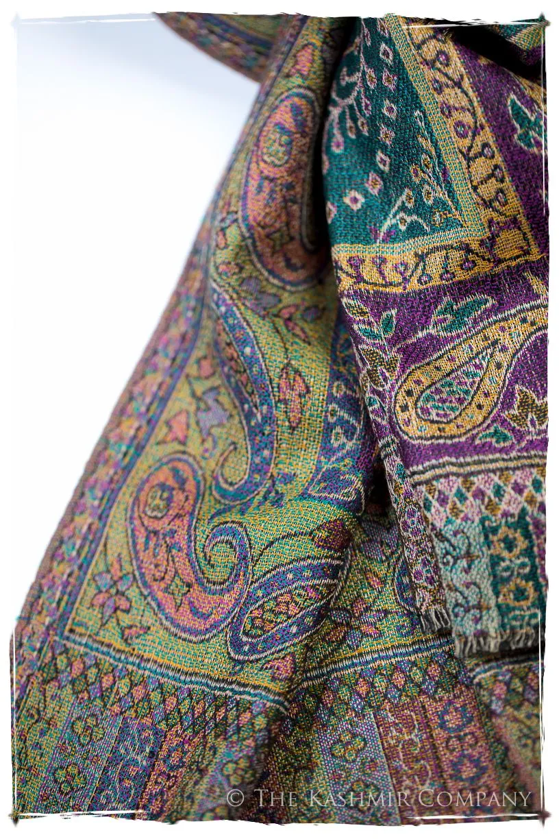 Clelia Paisley Reversible Kashmir Wool Scarf