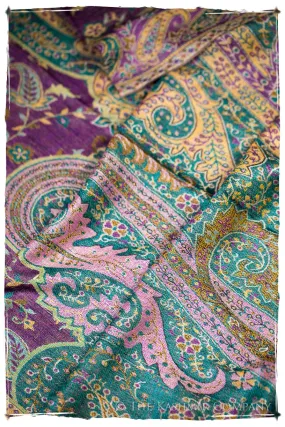 Clelia Paisley Reversible Kashmir Wool Scarf