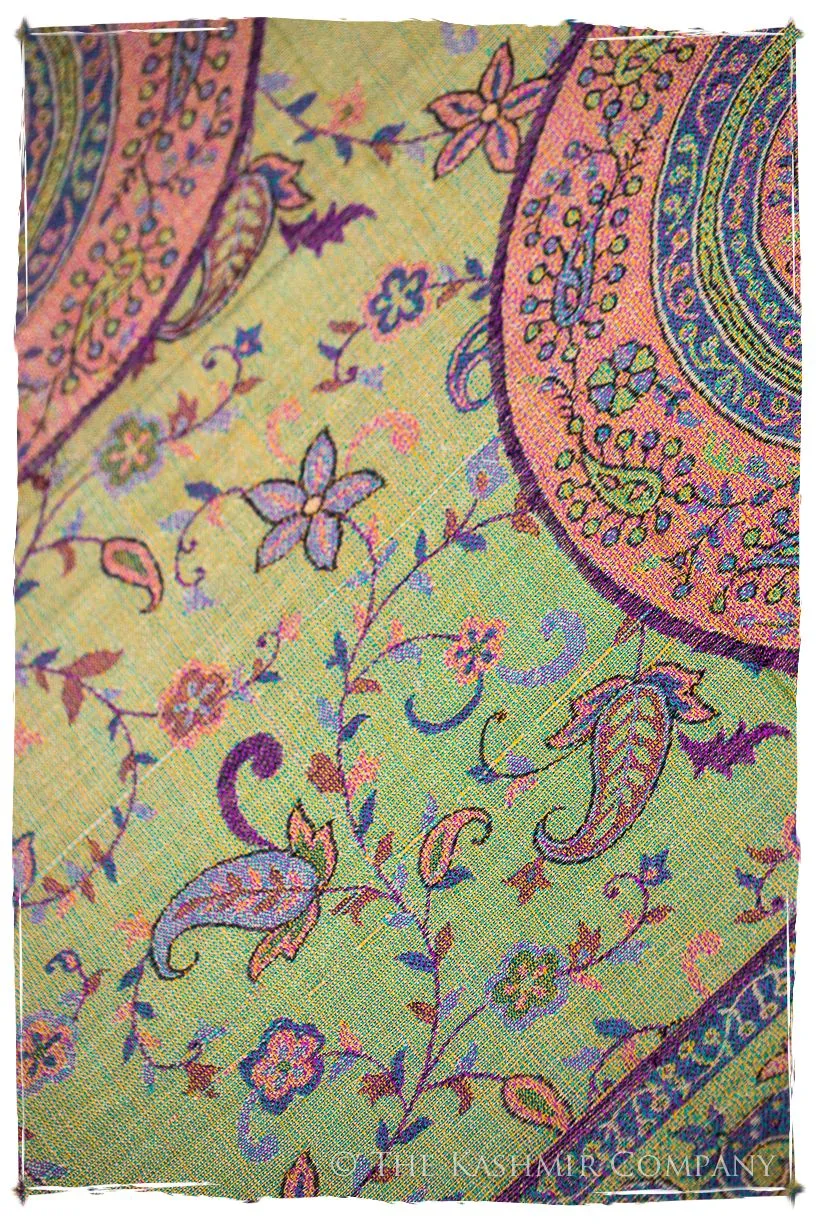 Clelia Paisley Reversible Kashmir Wool Scarf