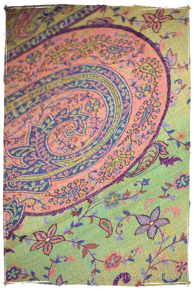 Clelia Paisley Reversible Kashmir Wool Scarf