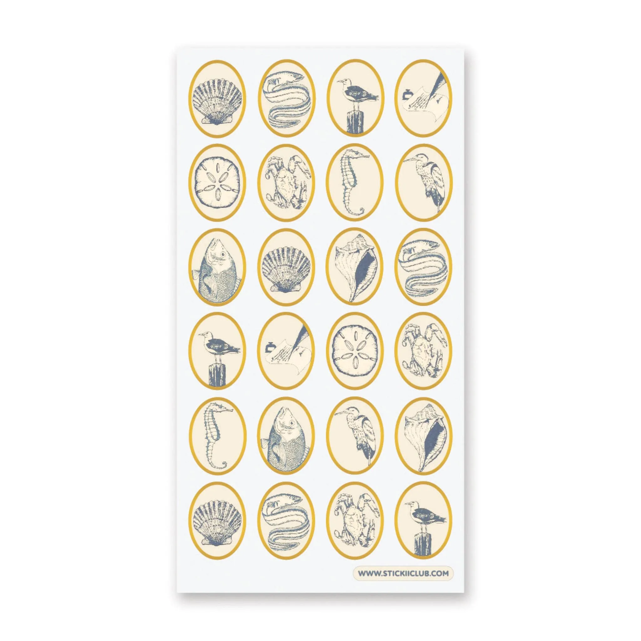 Coastal Seals Sticker Sheet