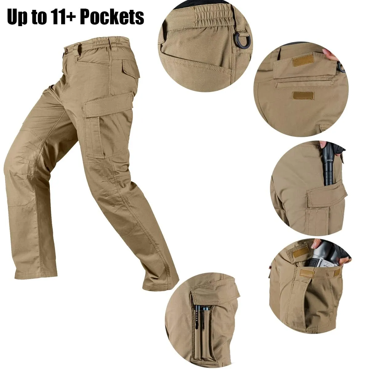 COVERT Men's Water Resistant Tactical Cargo Pants