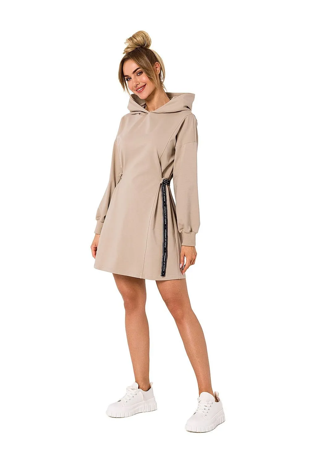 Cozy Hooded Mini Dress Tunic