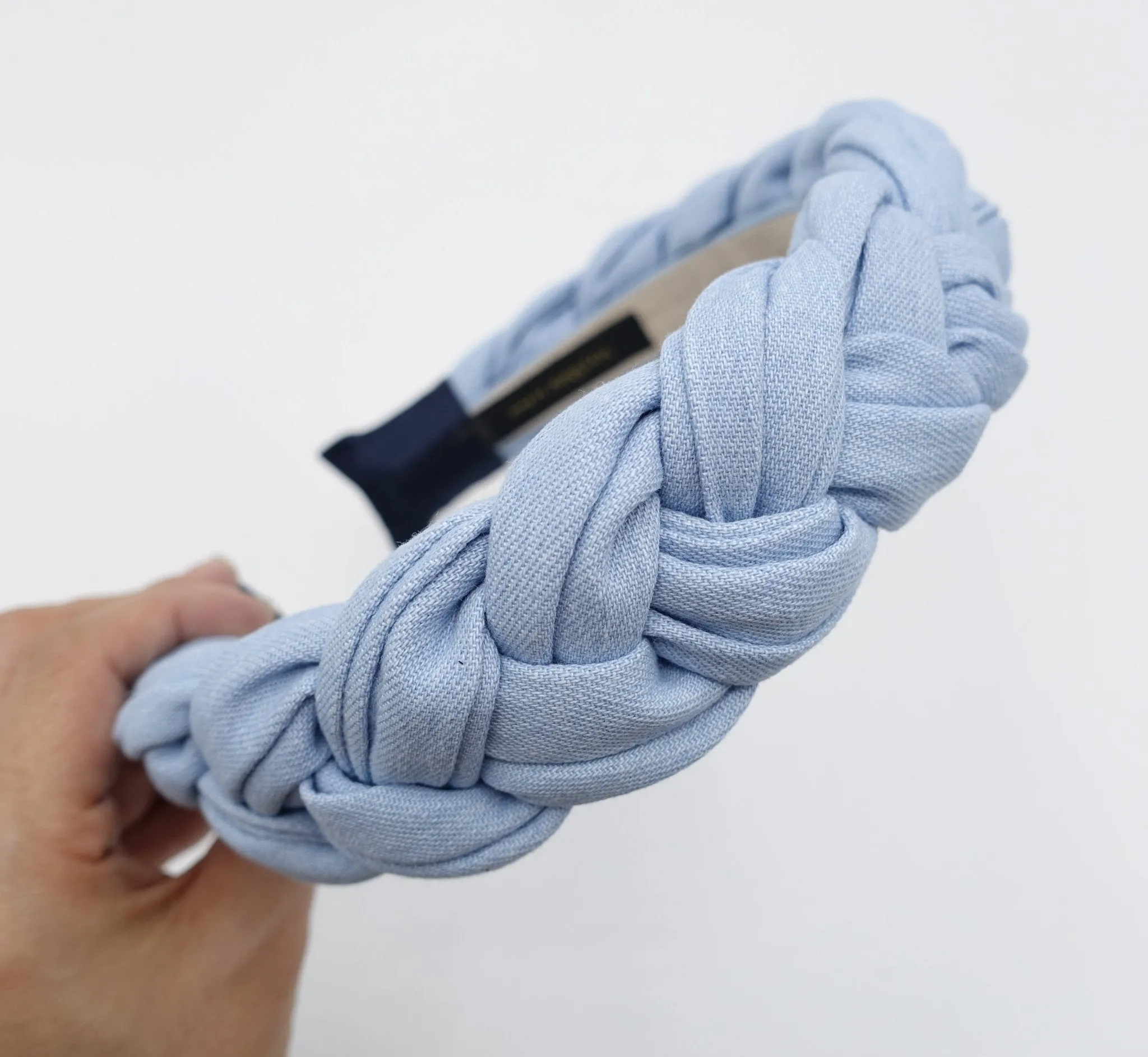 denim braided headband stylish casual hairband