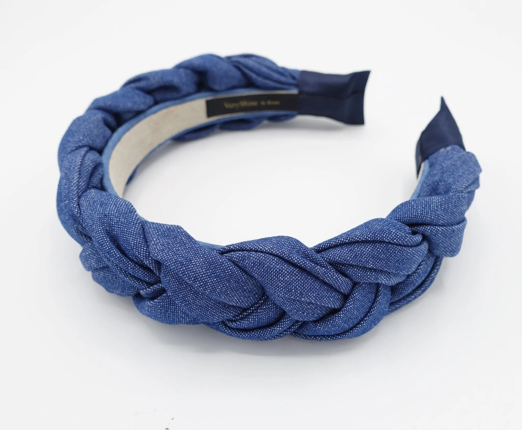 denim braided headband stylish casual hairband