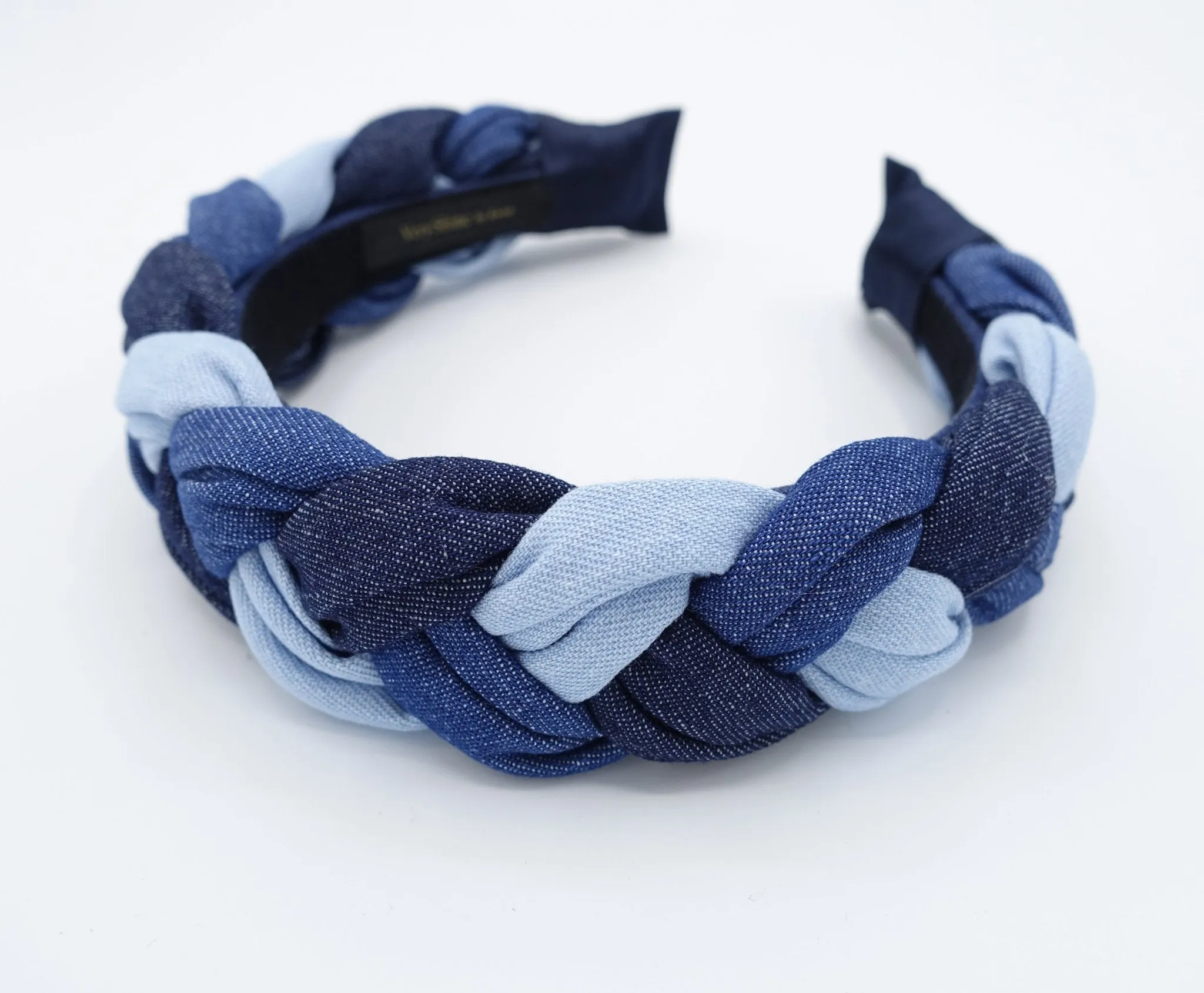 denim braided headband stylish casual hairband