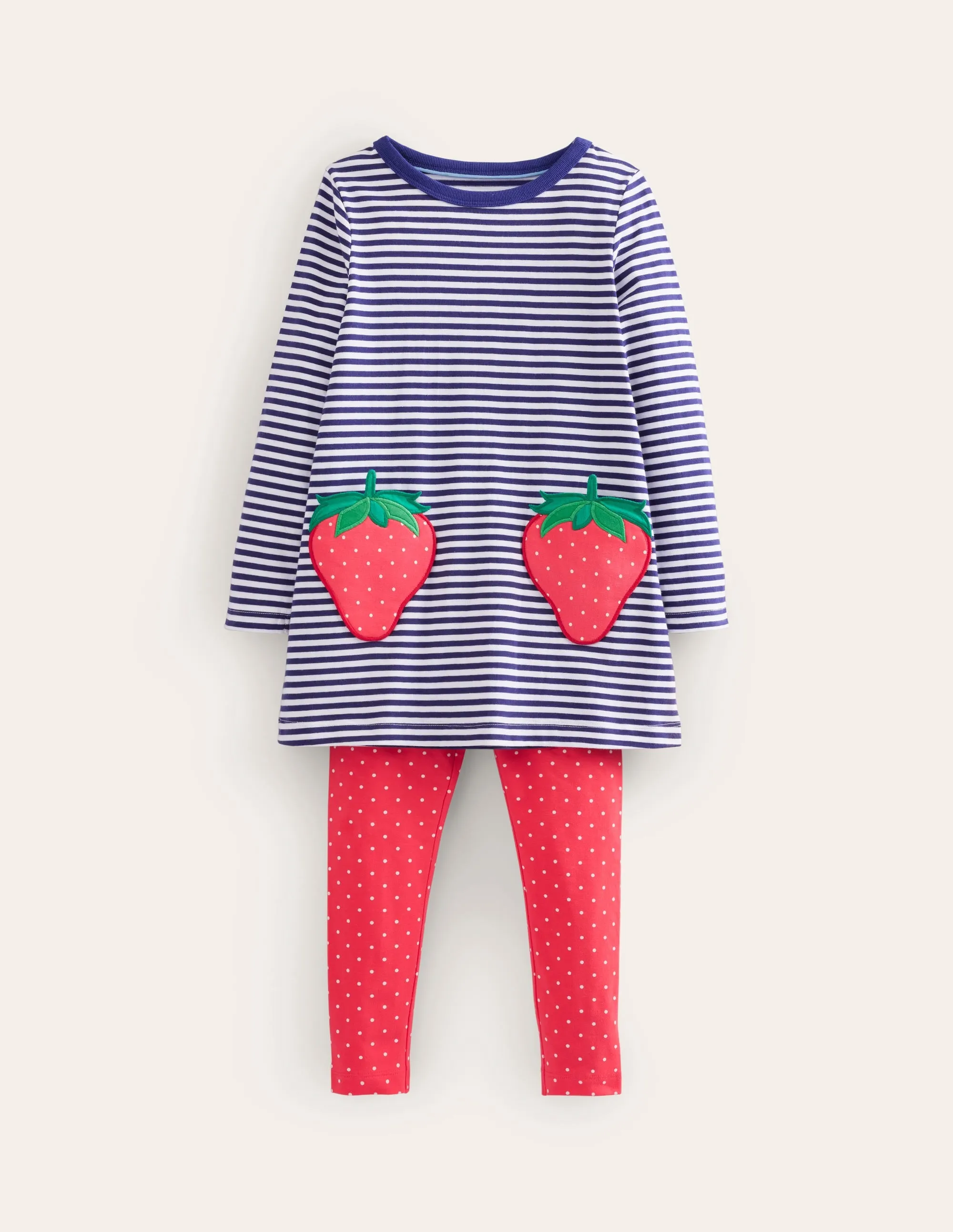 Fun Tunic and Legging set-Starboard/Ivory Stripe