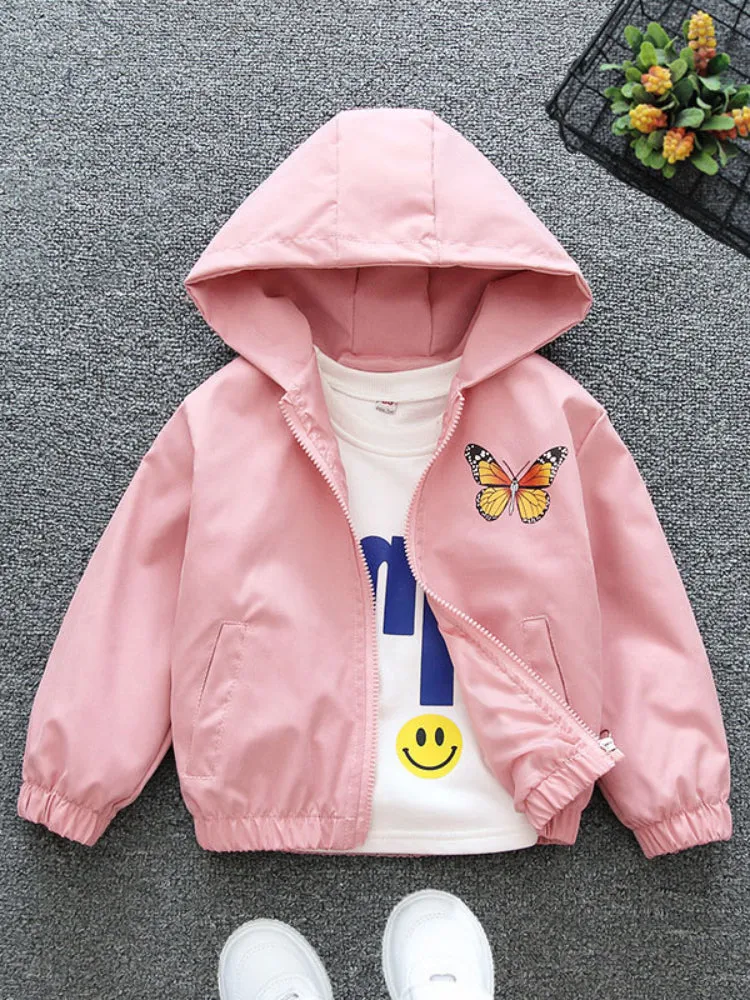 Girl All-Match Coat Spring and Autumn Thin Fashion Hoodie