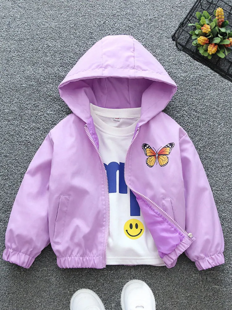 Girl All-Match Coat Spring and Autumn Thin Fashion Hoodie