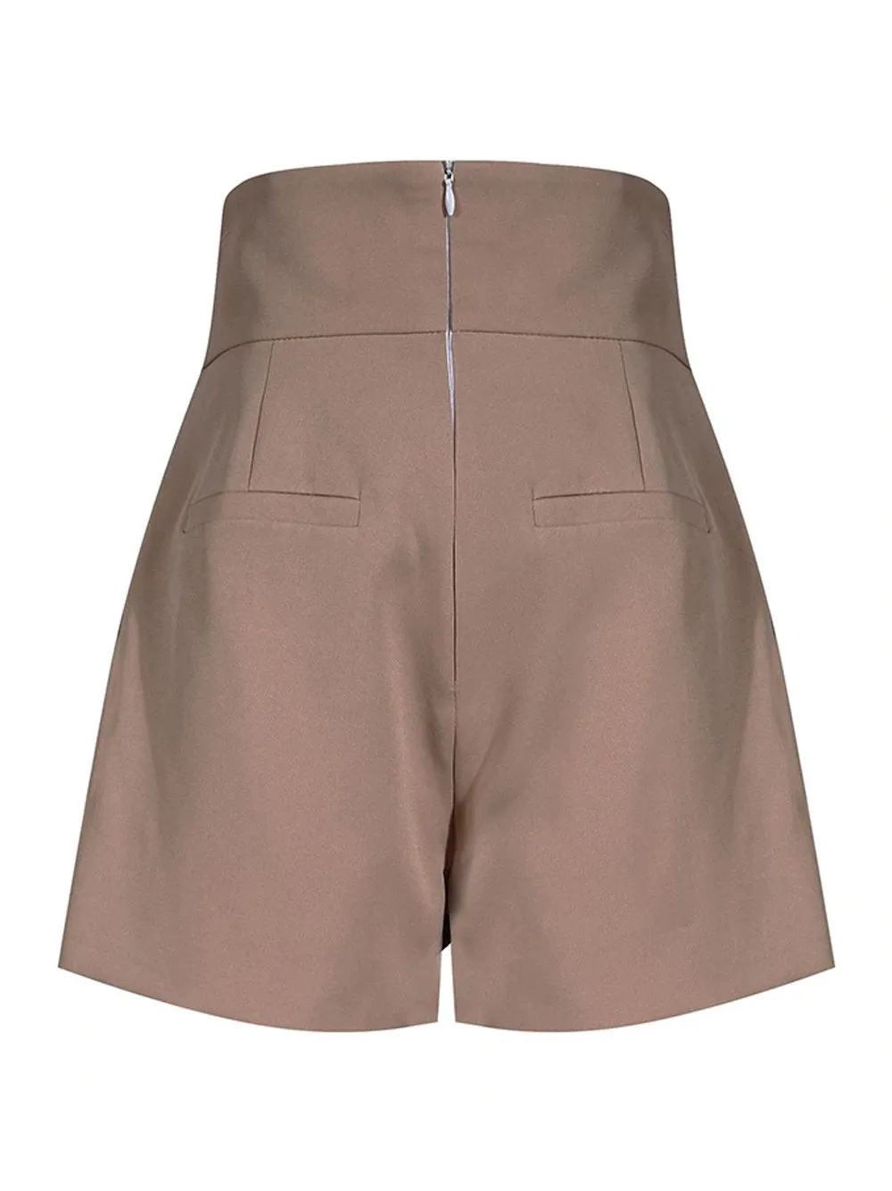 High Waist Asymmetrical Shorts