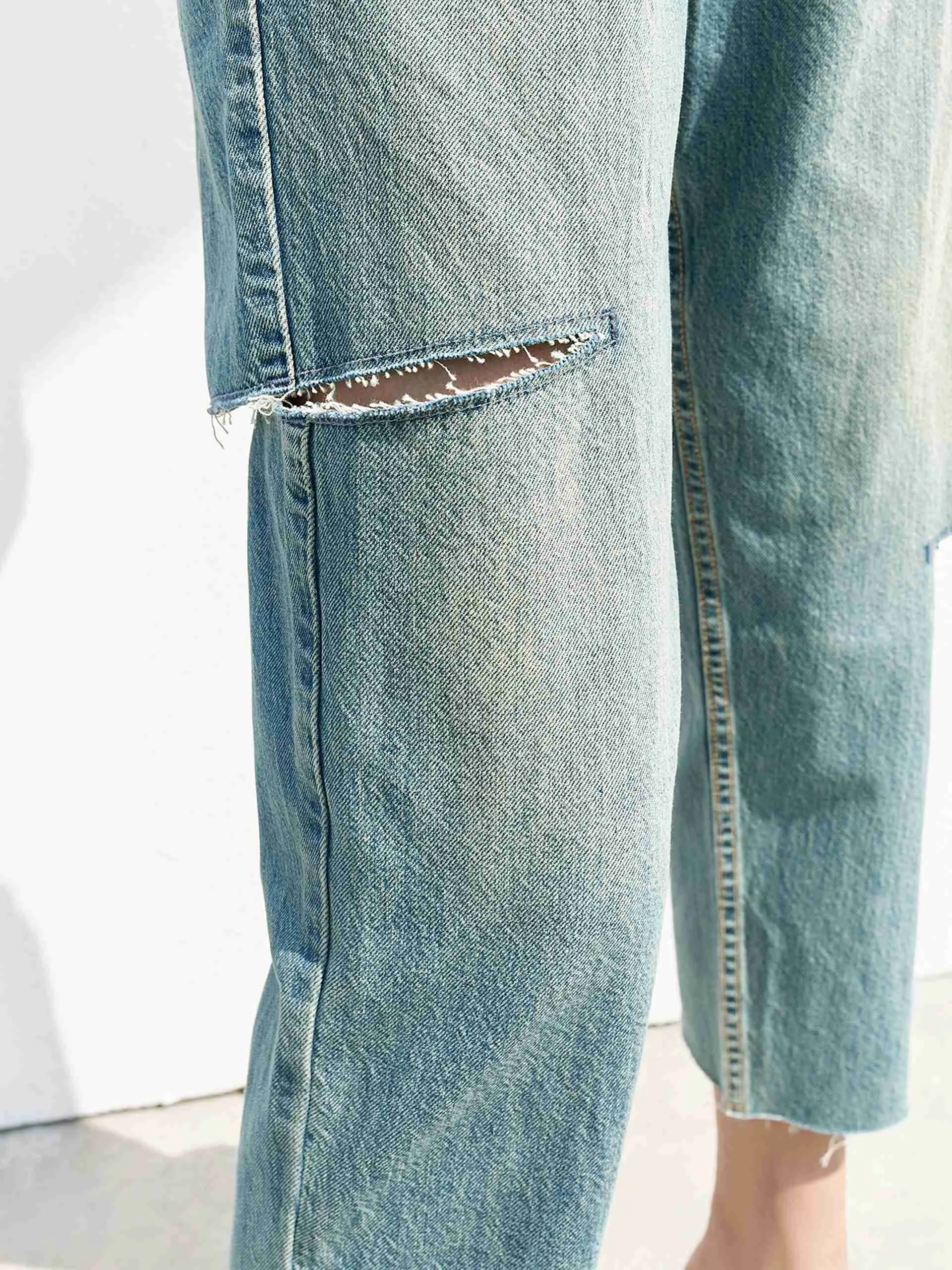 HOT SALE Cotton Cut-out Jeans