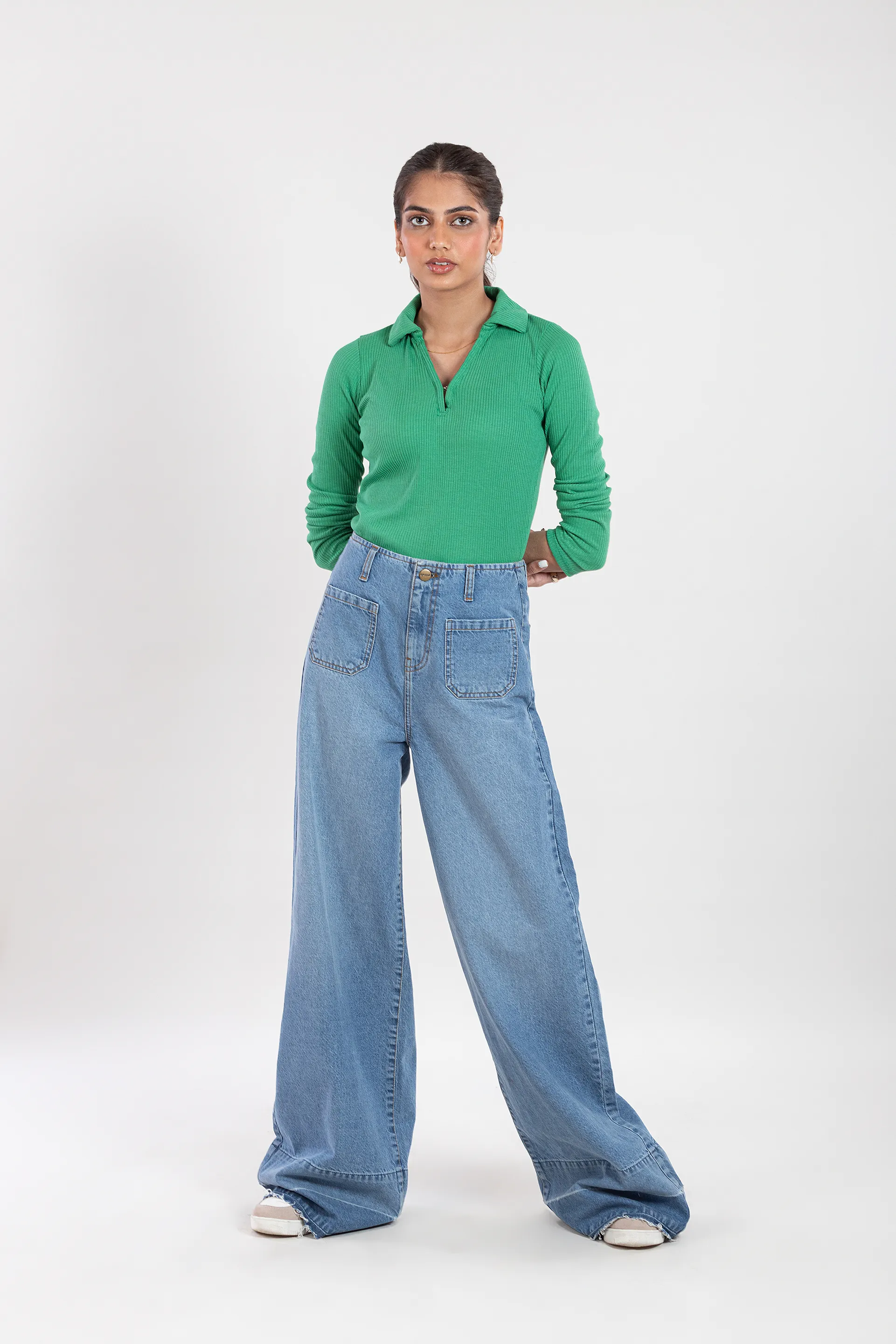 Ilsa Patch Pocket Wide Leg