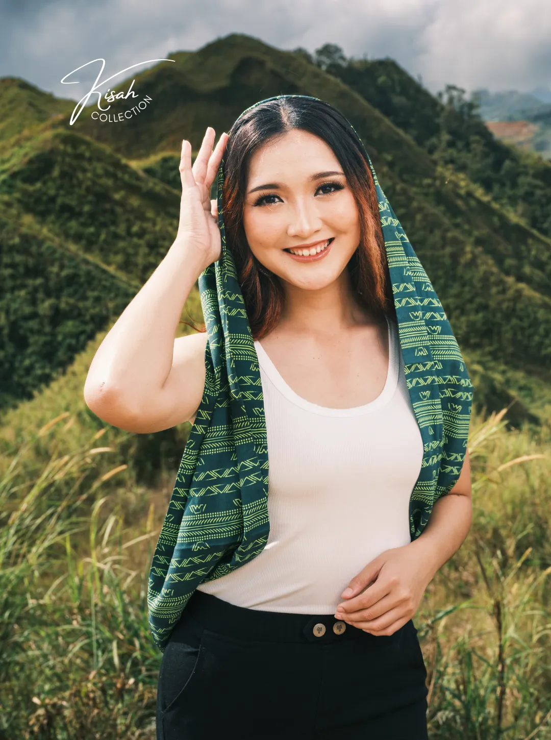 Infinity Scarf - Banat Dark Green