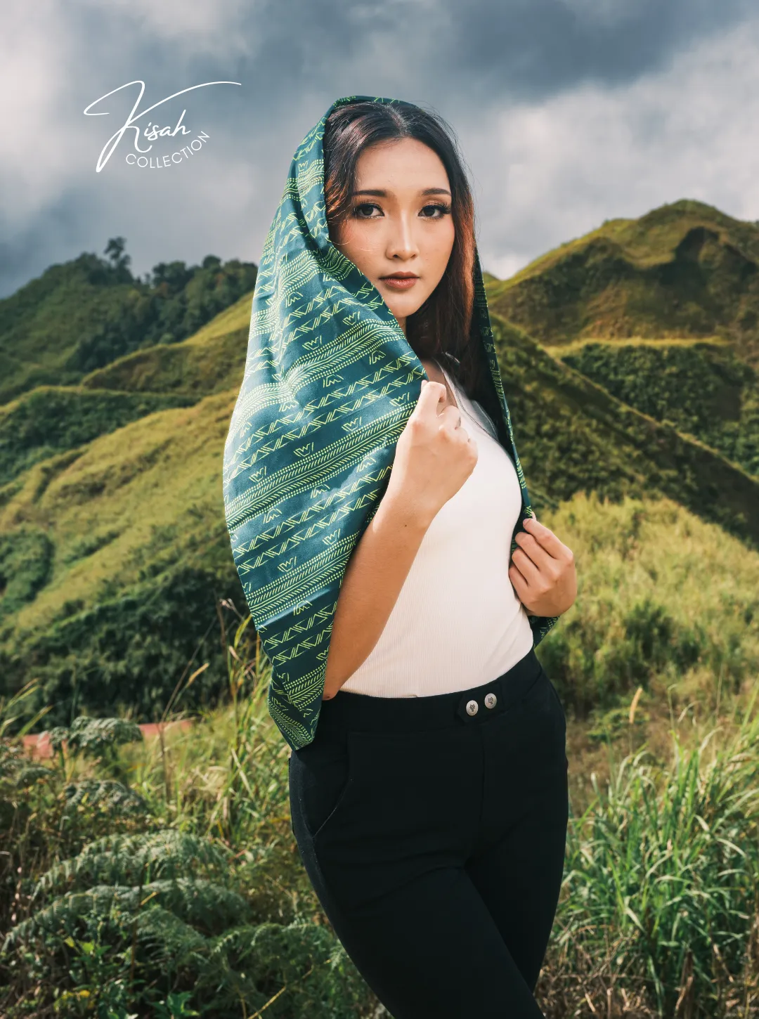 Infinity Scarf - Banat Dark Green