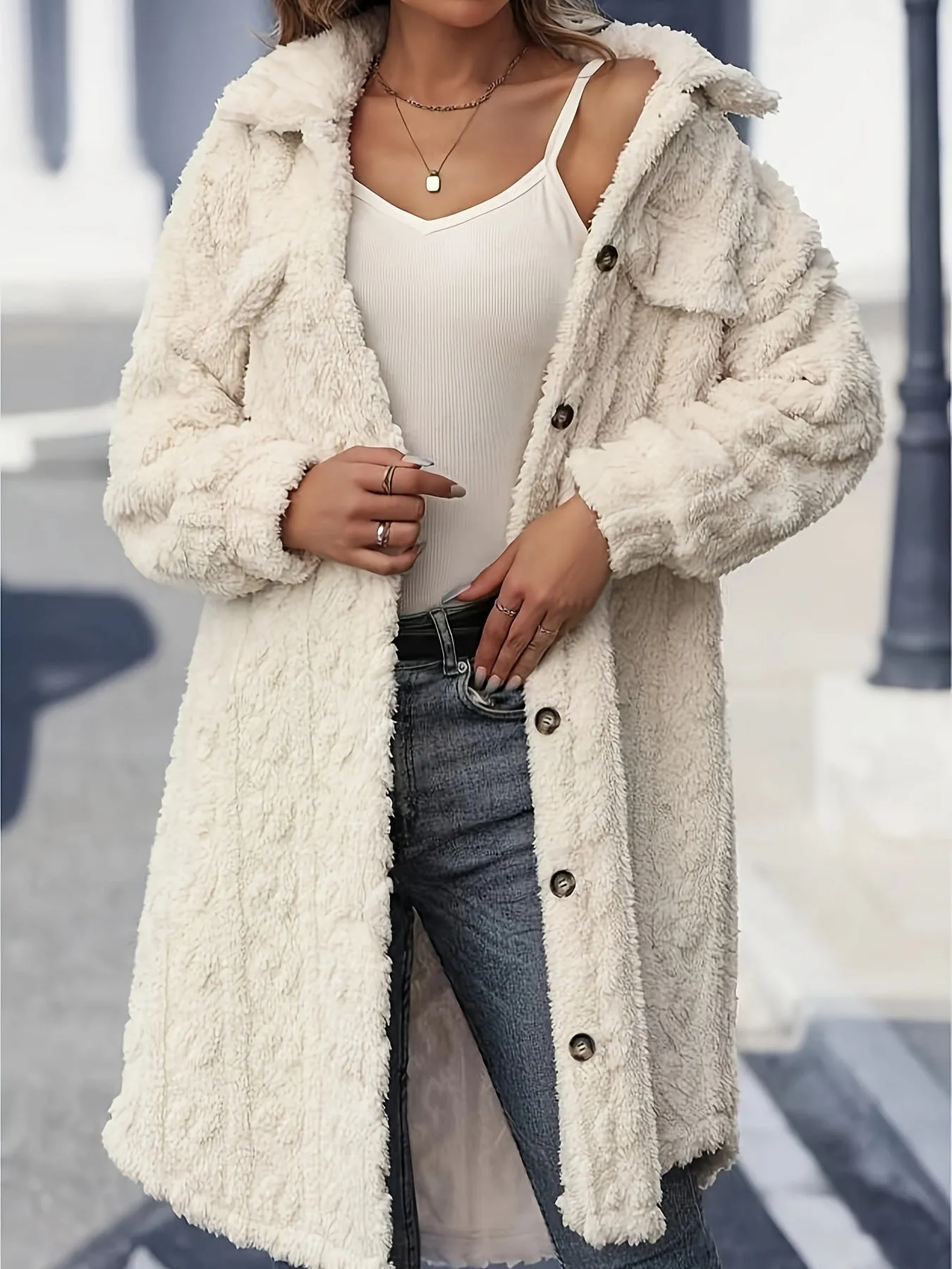 Ivy™ - Cozy Cable Knit Teddy Coat