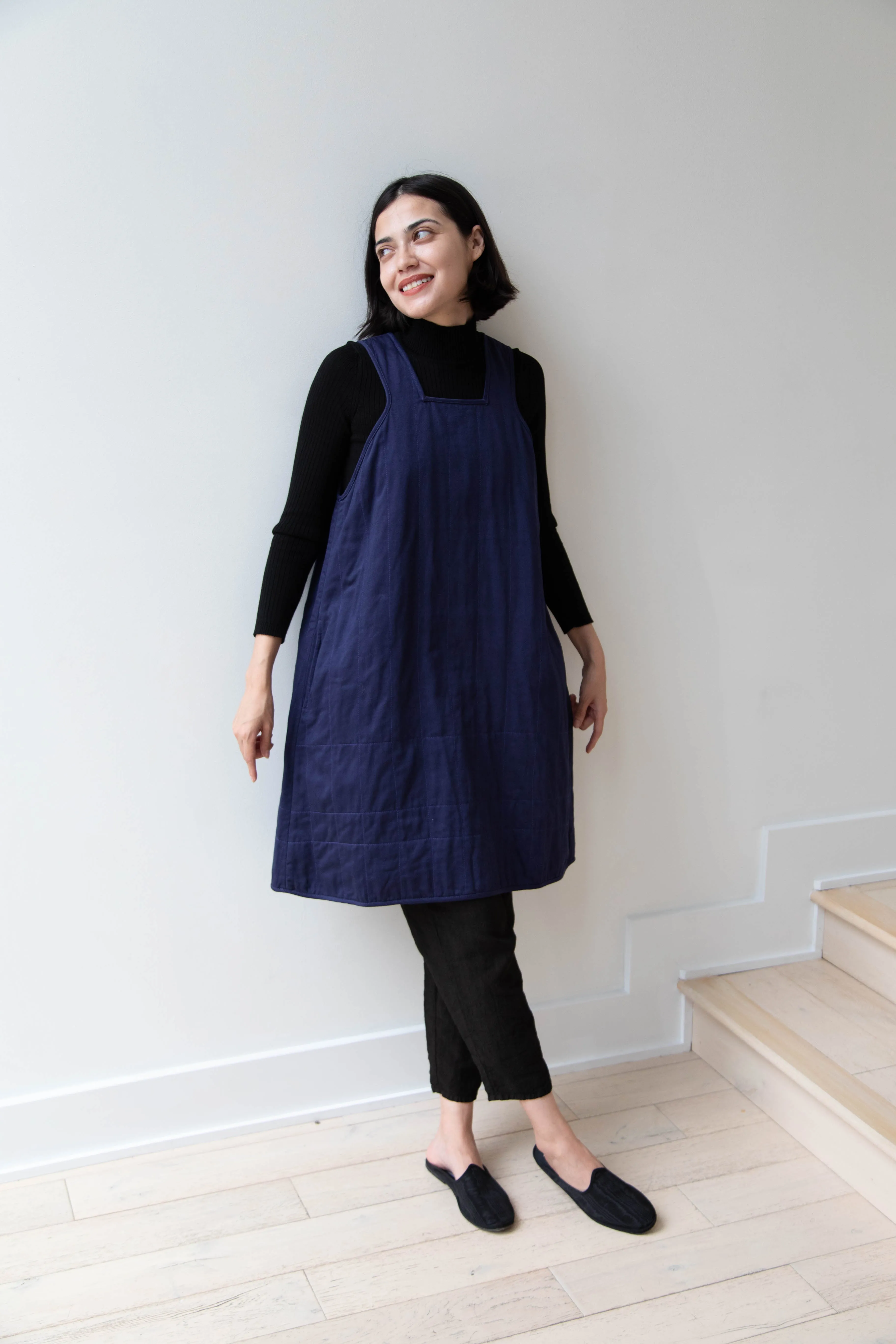 Khadi & Co. | Turmeric Dress in Indigo