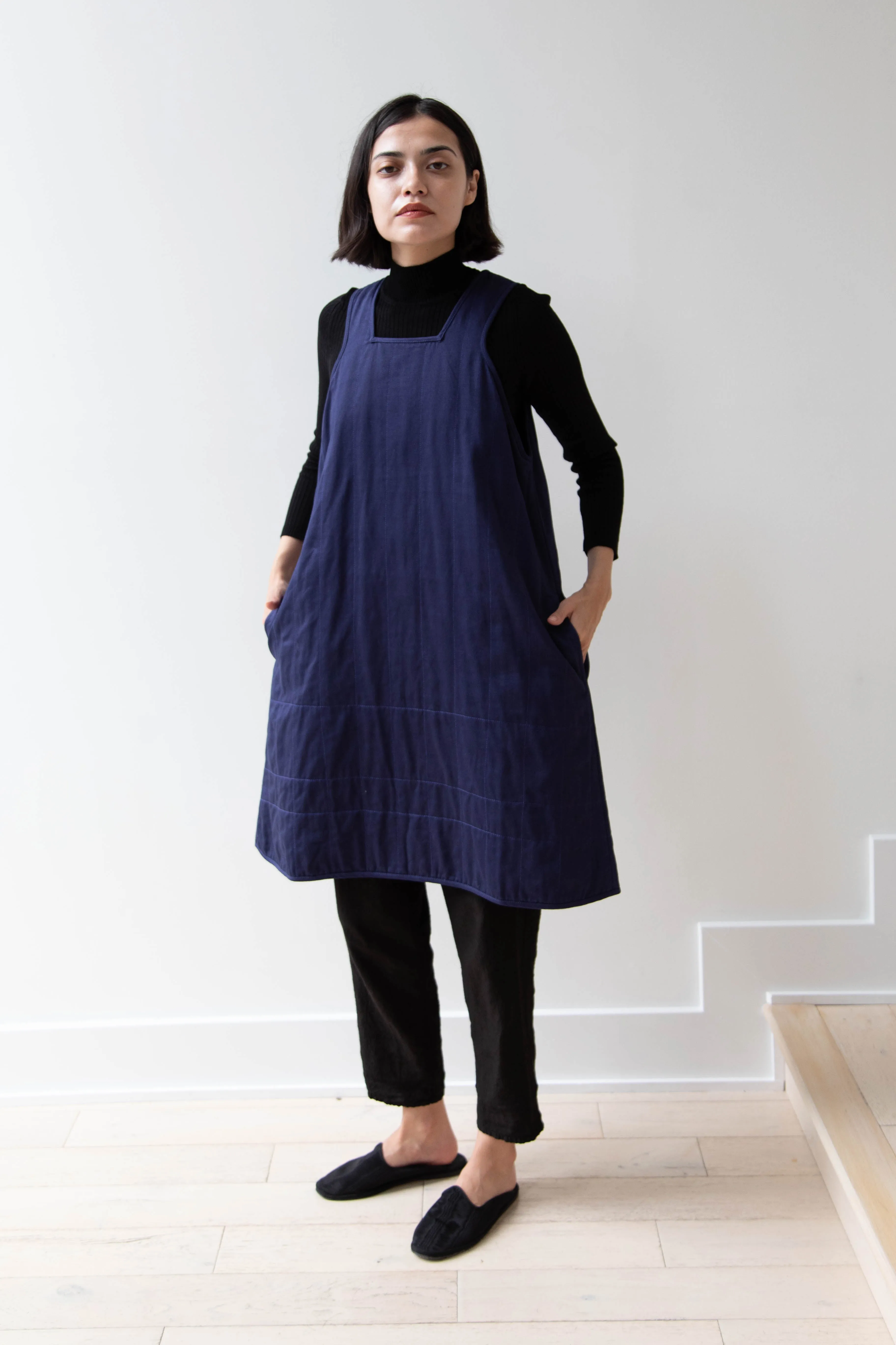 Khadi & Co. | Turmeric Dress in Indigo