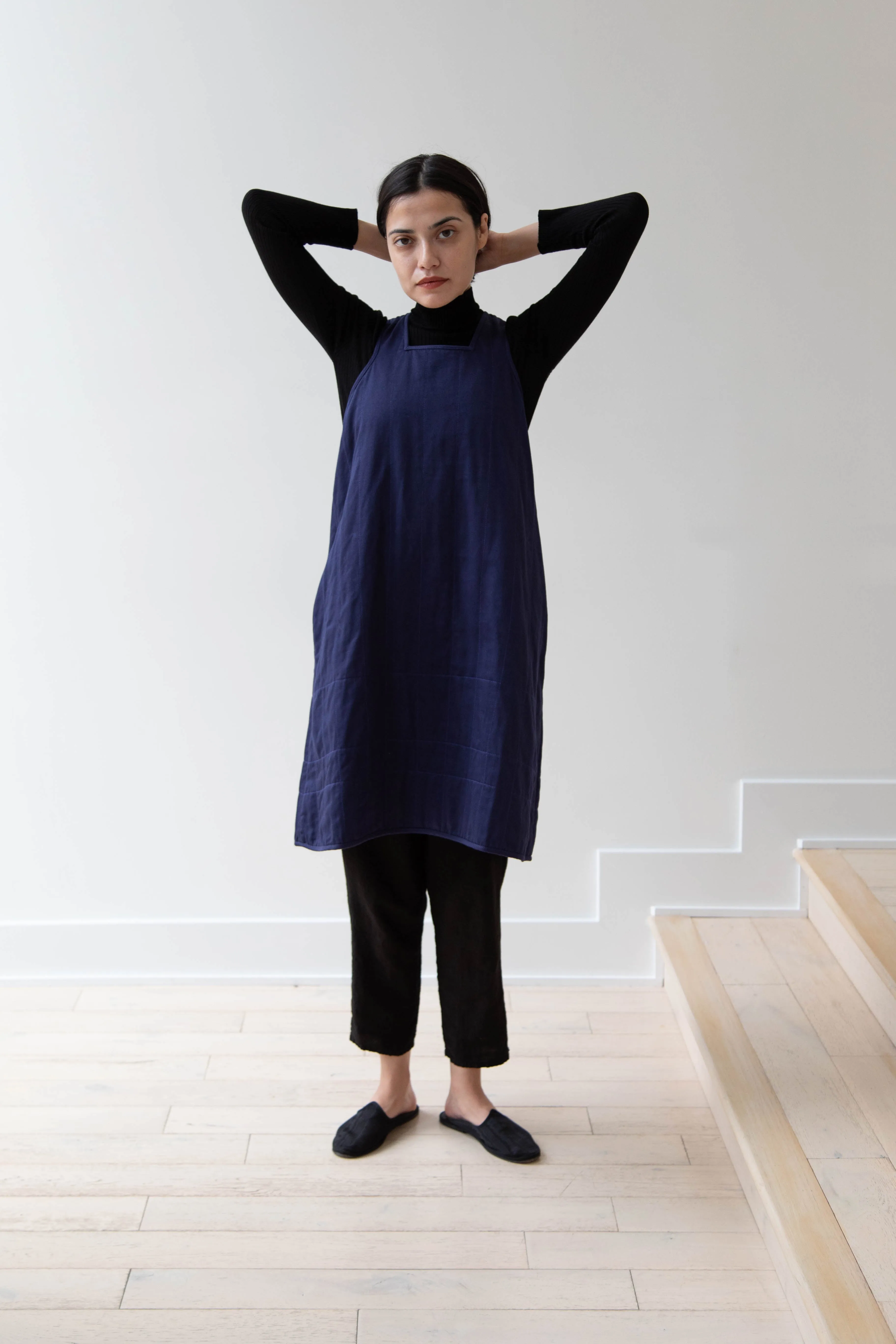 Khadi & Co. | Turmeric Dress in Indigo