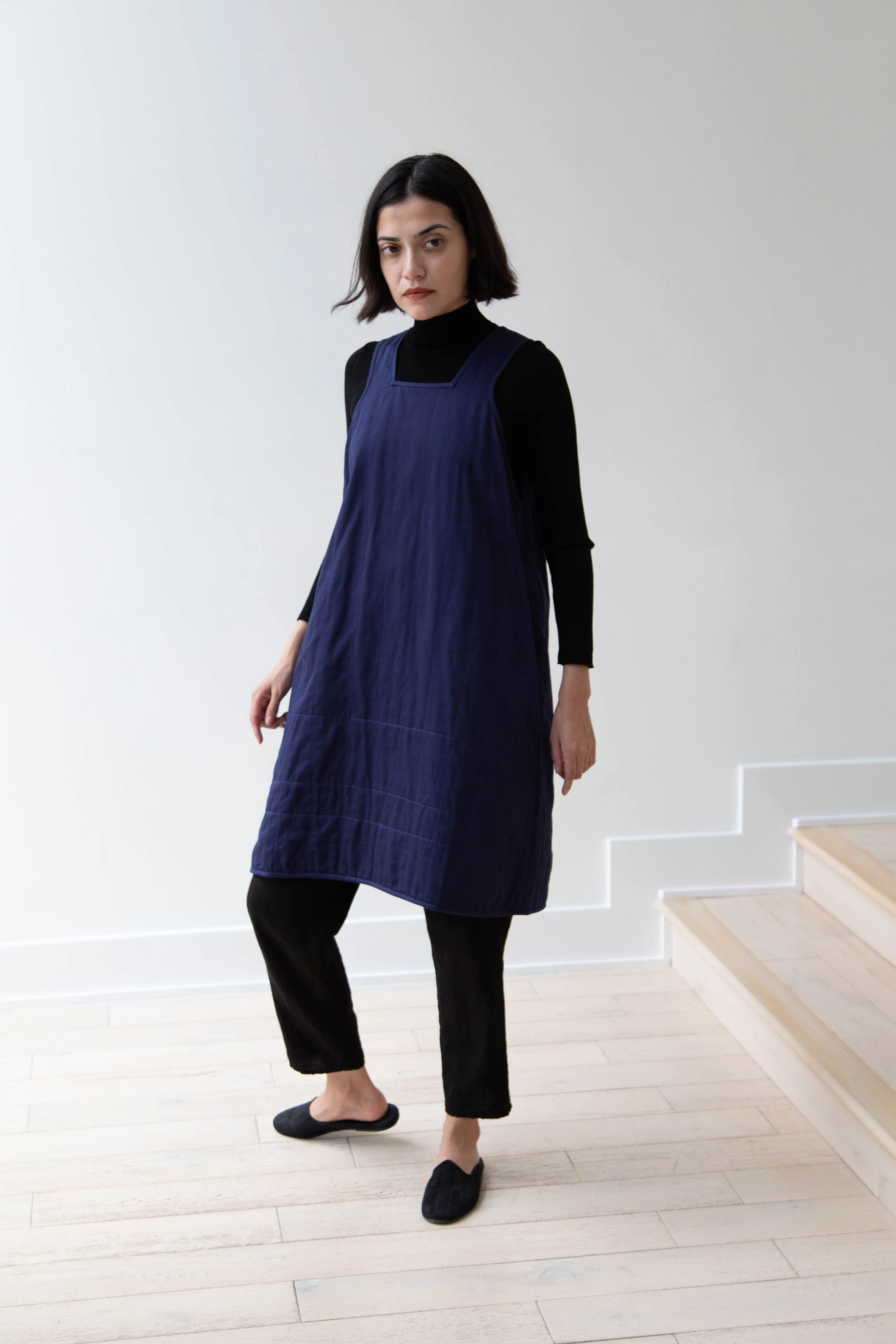 Khadi & Co. | Turmeric Dress in Indigo