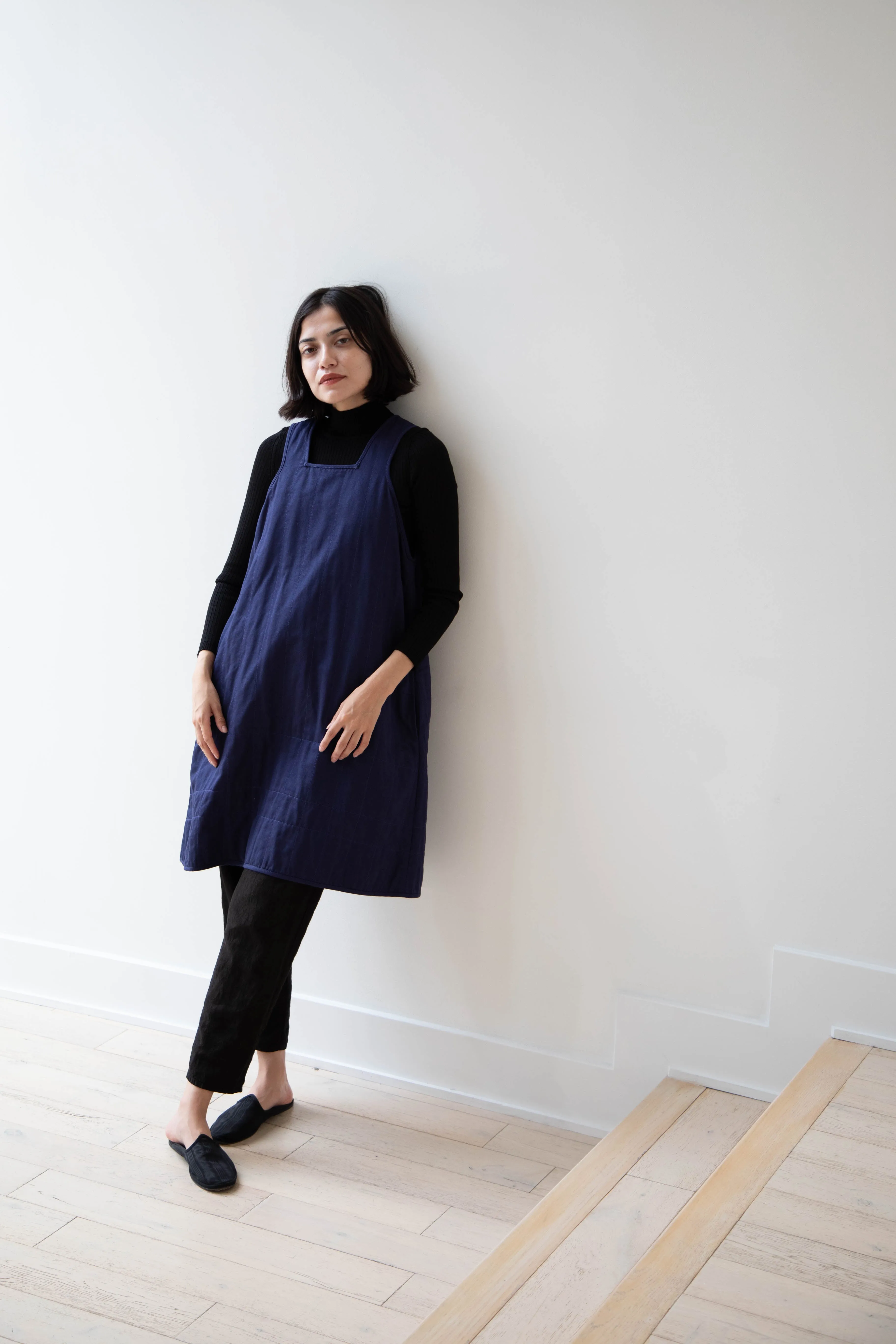 Khadi & Co. | Turmeric Dress in Indigo