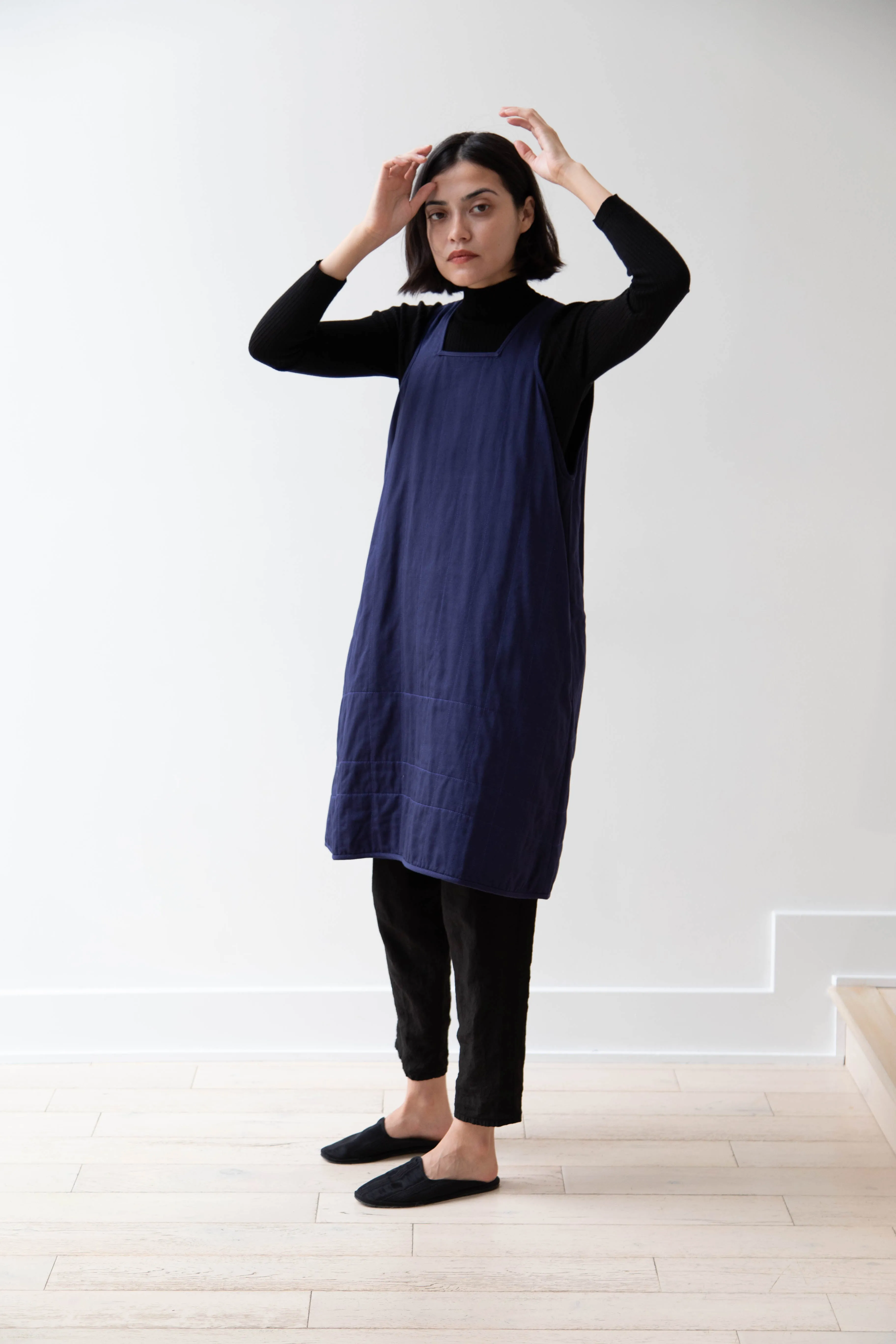 Khadi & Co. | Turmeric Dress in Indigo