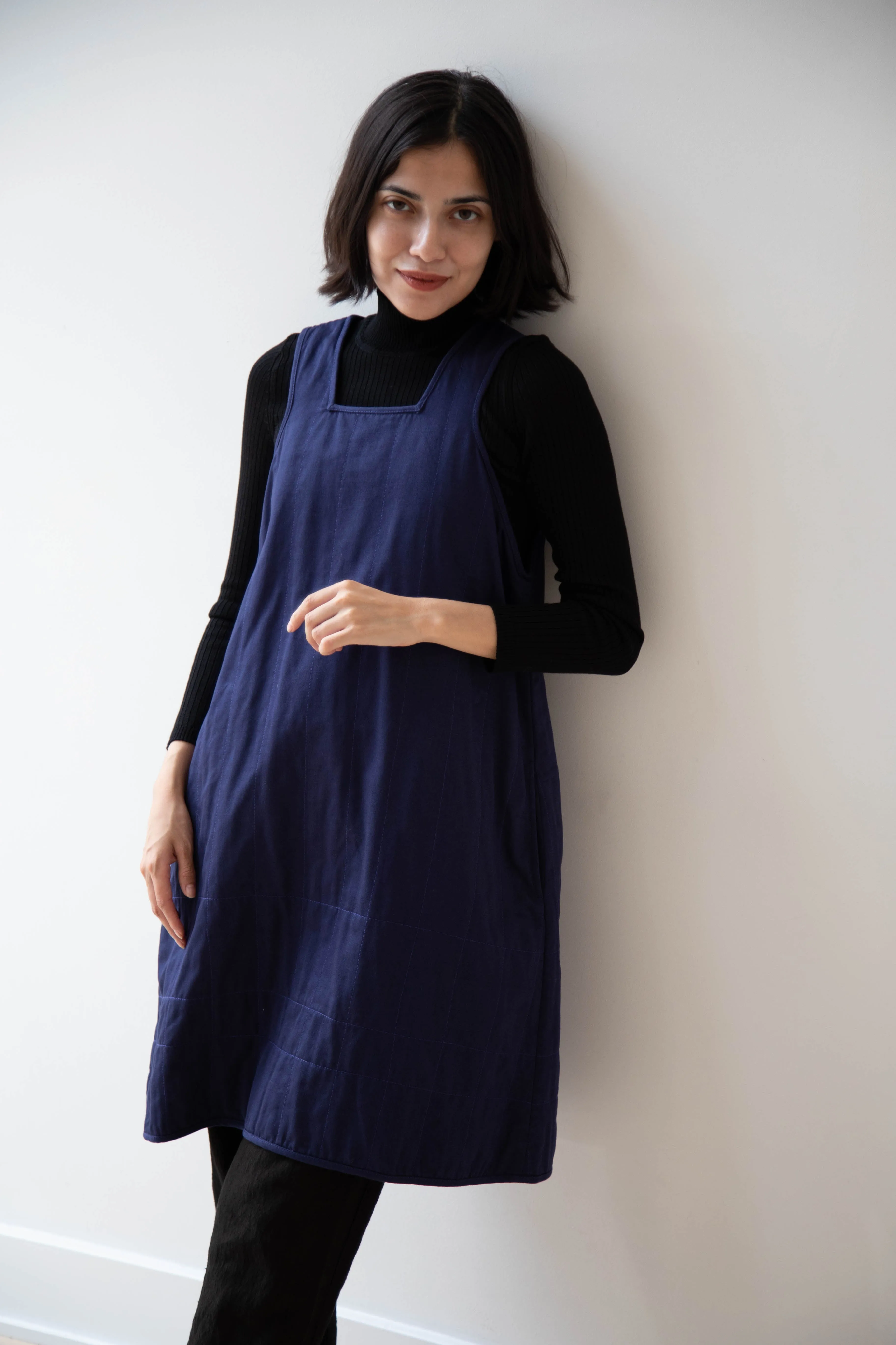 Khadi & Co. | Turmeric Dress in Indigo