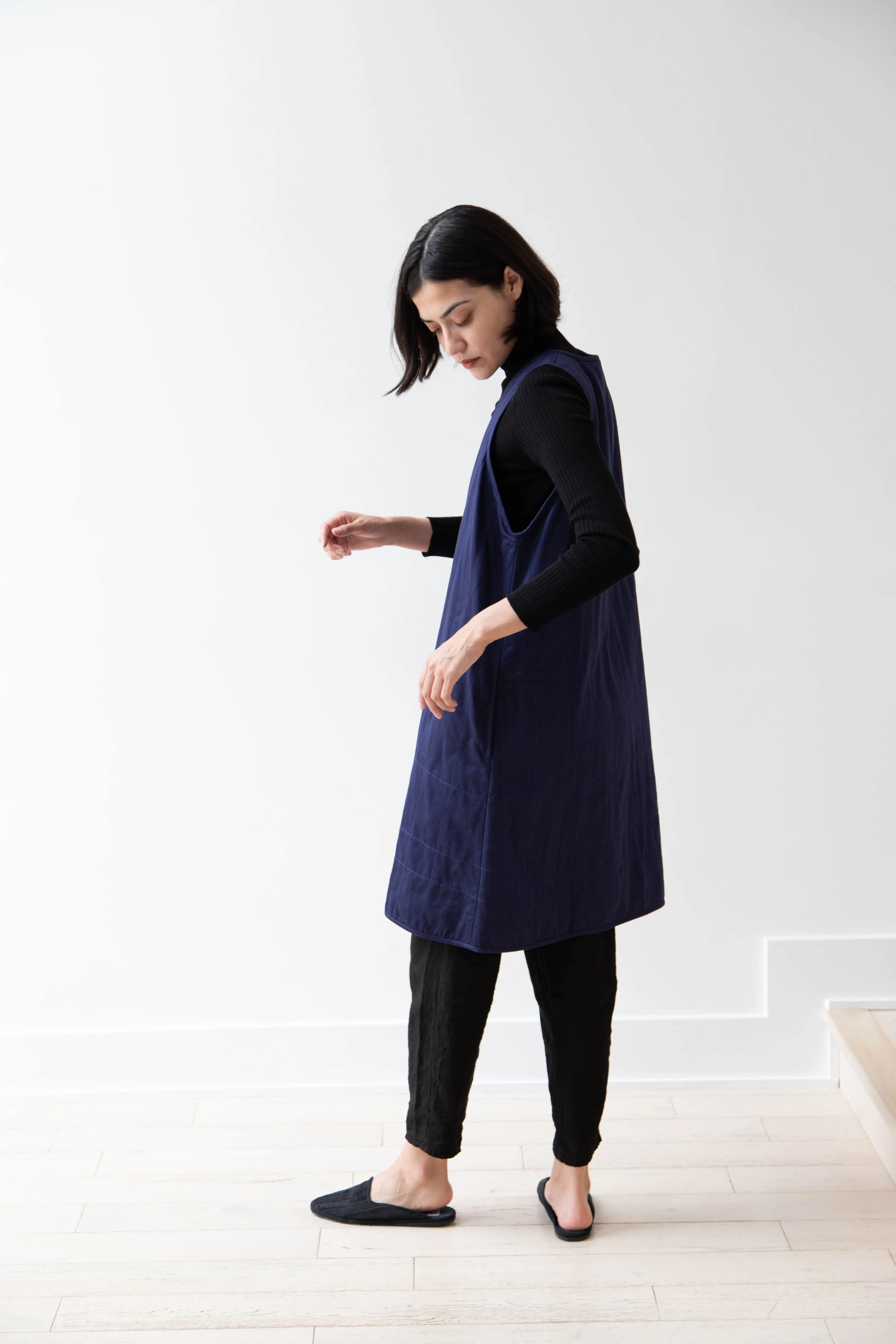 Khadi & Co. | Turmeric Dress in Indigo