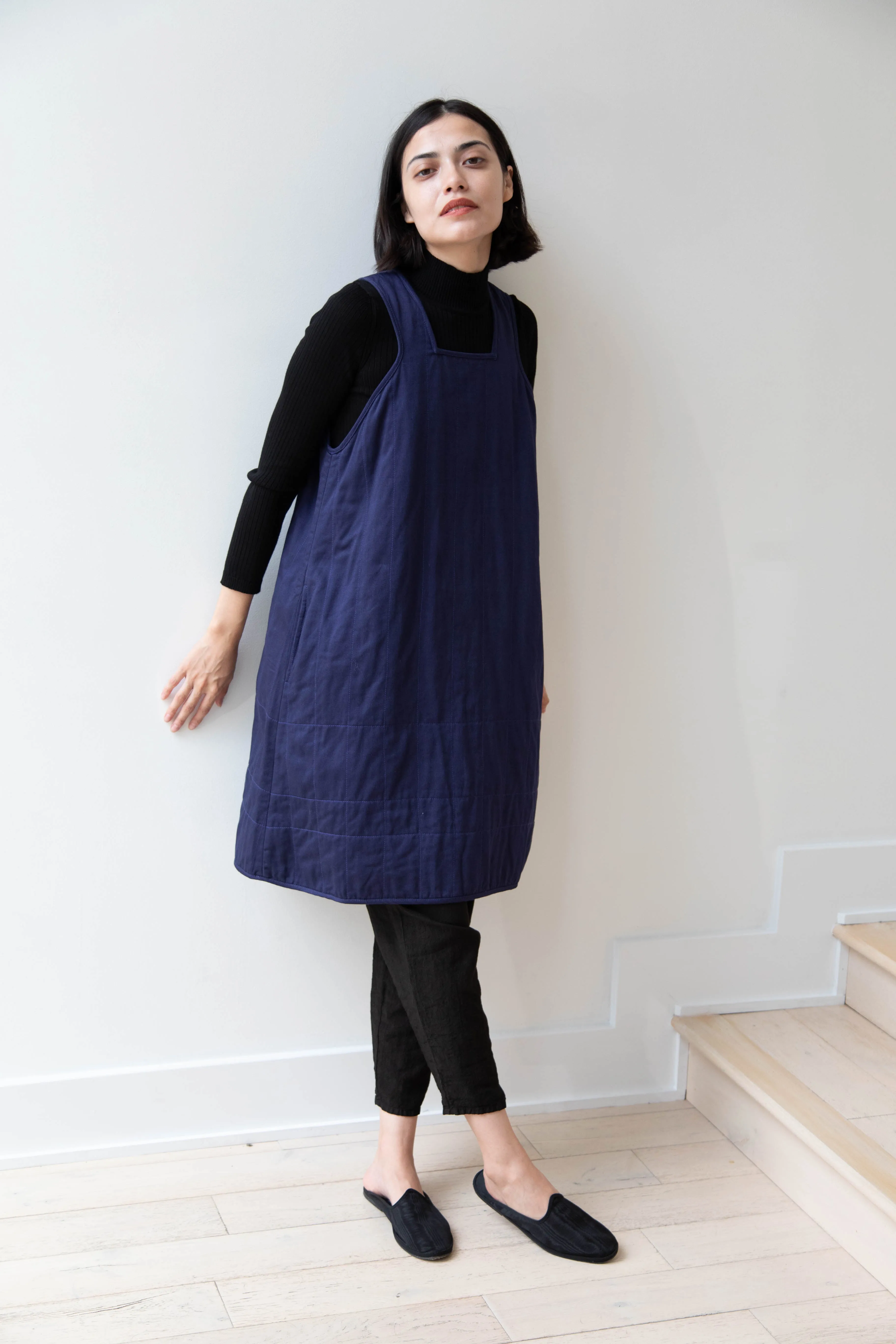 Khadi & Co. | Turmeric Dress in Indigo