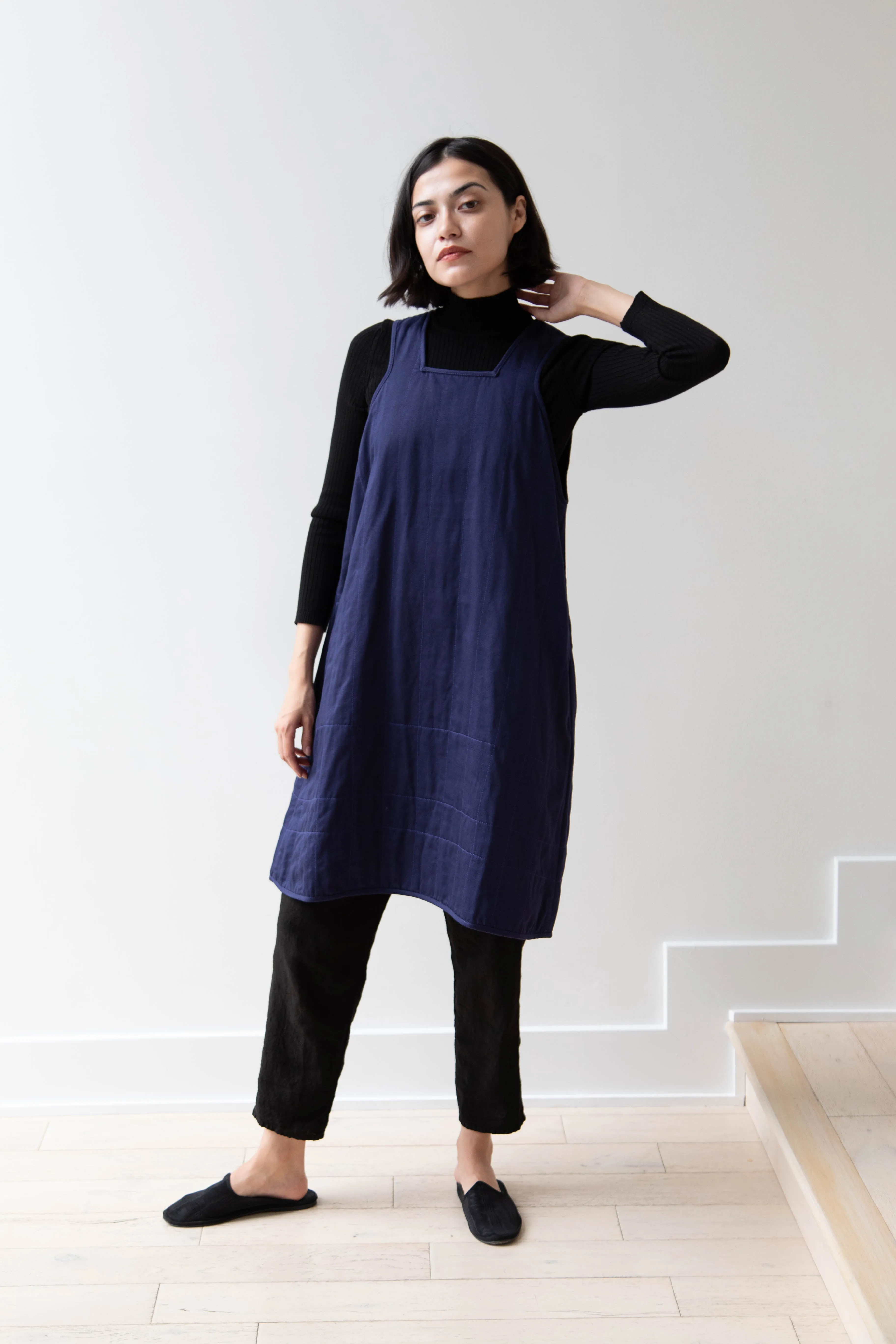 Khadi & Co. | Turmeric Dress in Indigo