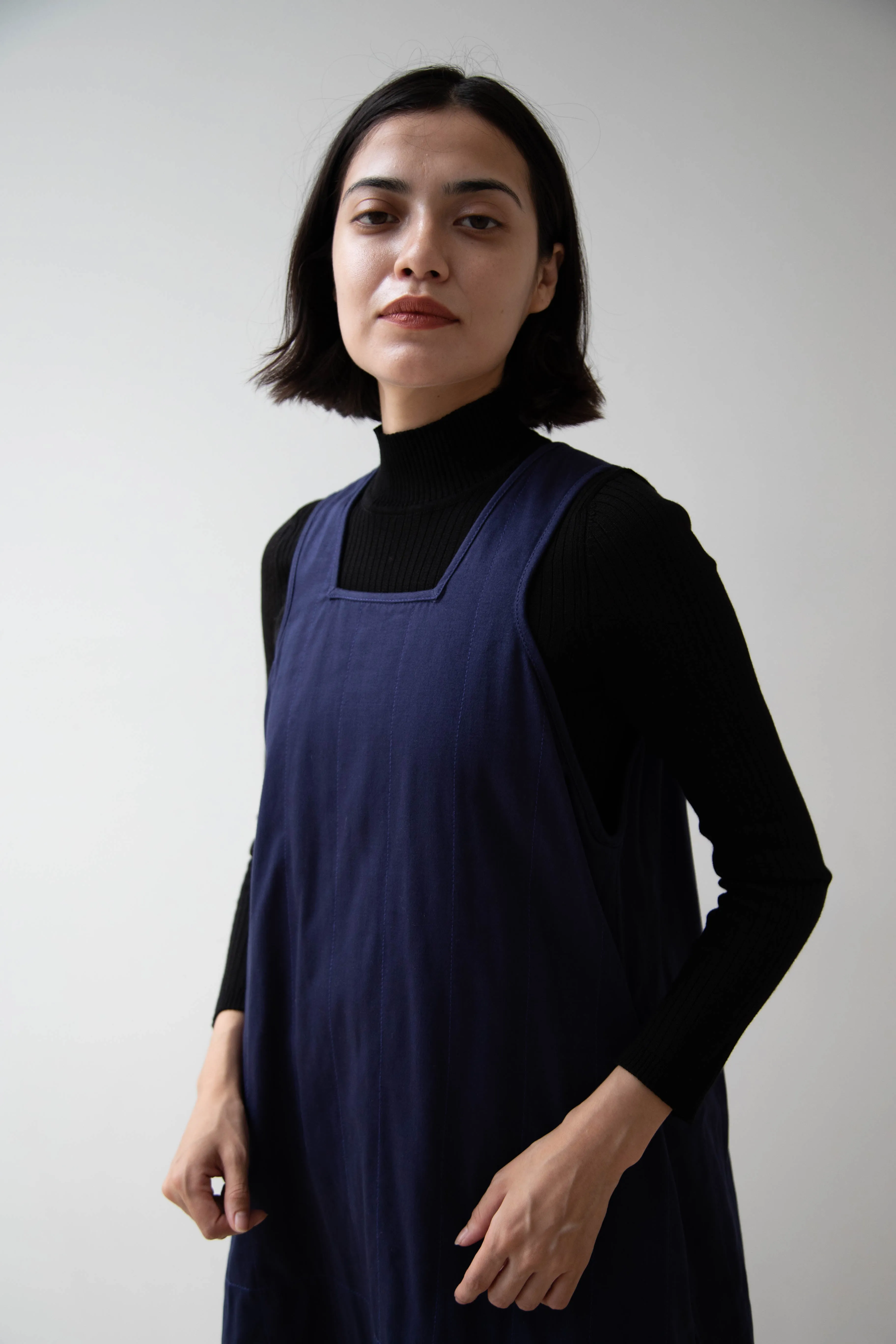 Khadi & Co. | Turmeric Dress in Indigo