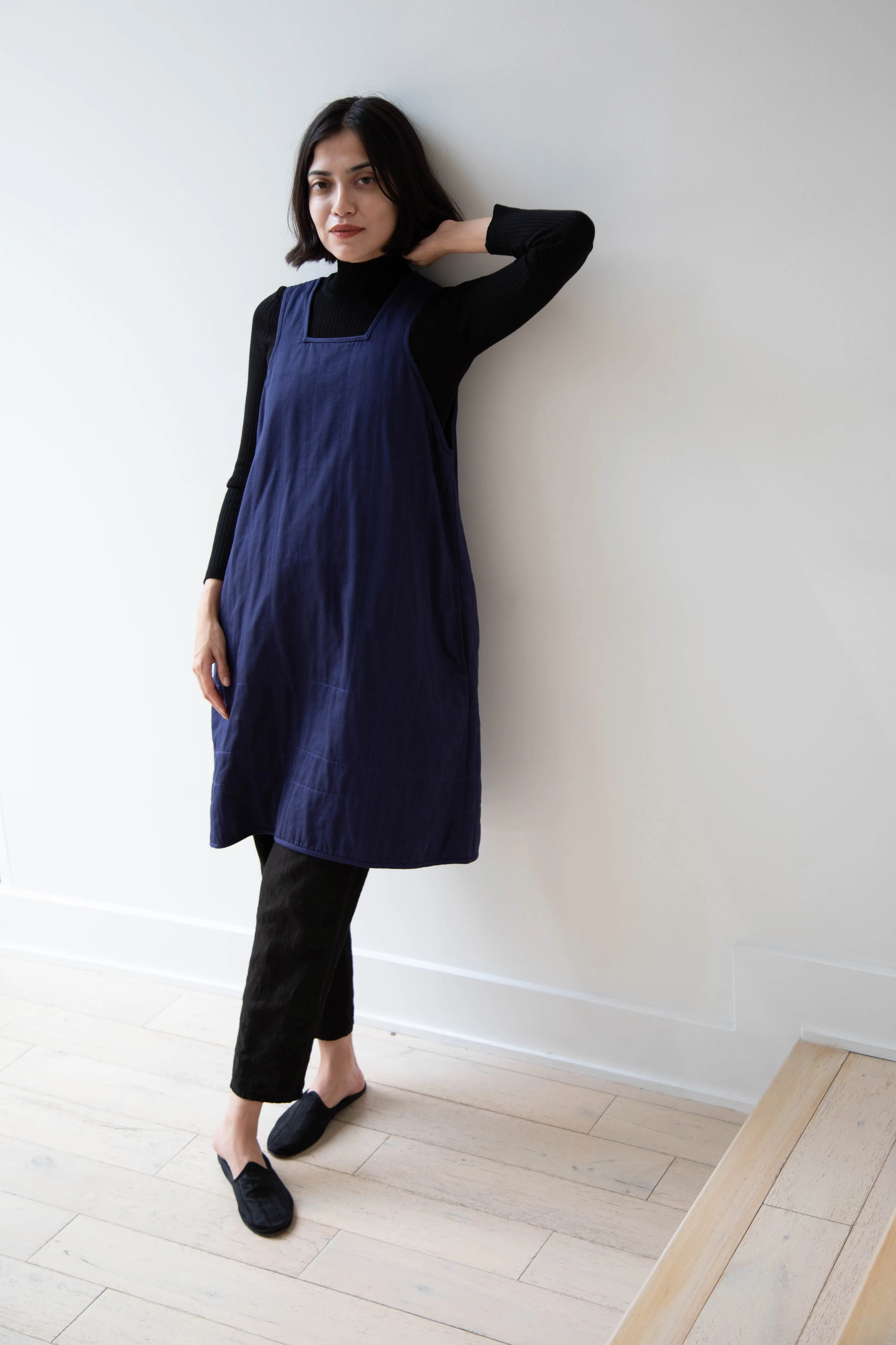 Khadi & Co. | Turmeric Dress in Indigo