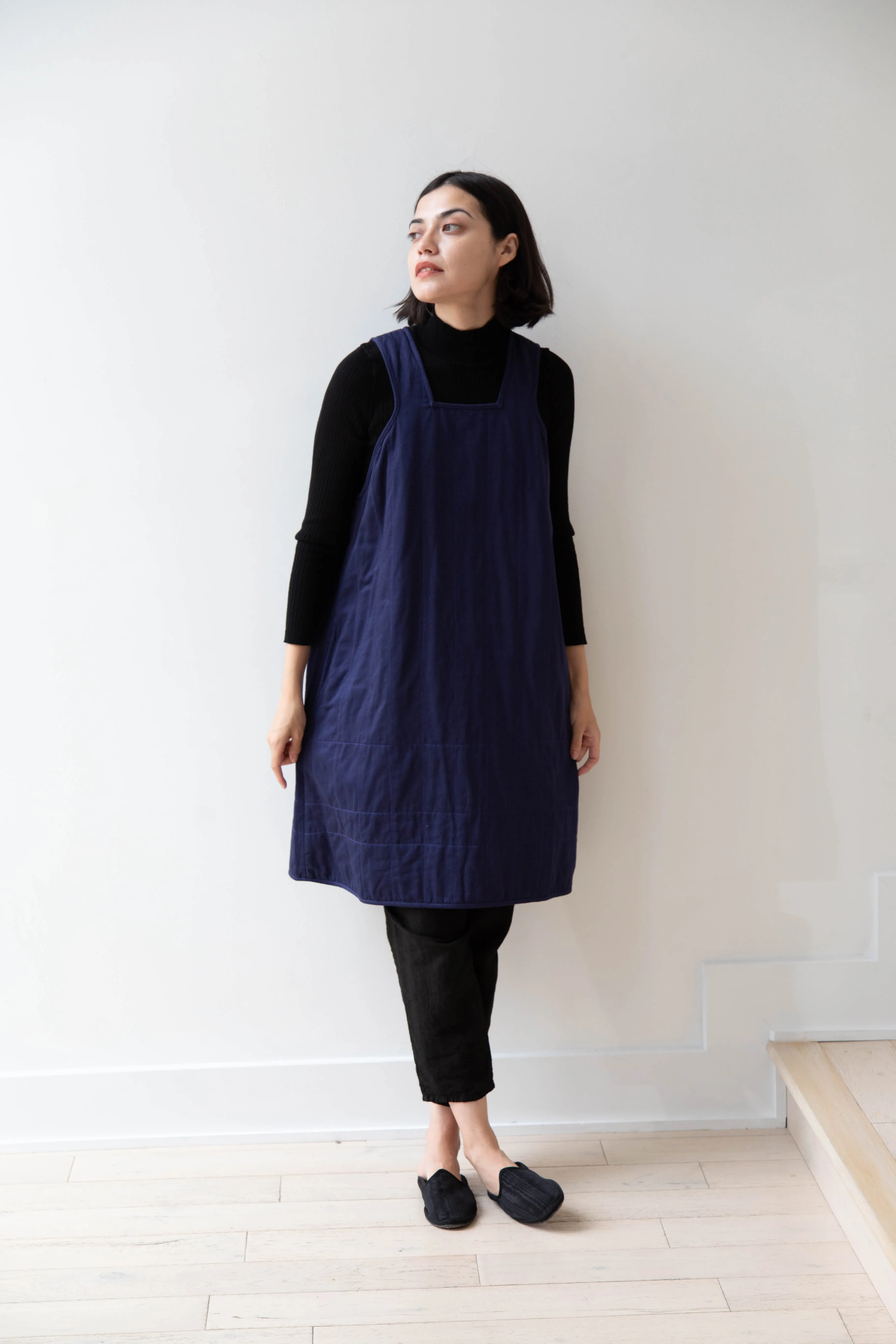 Khadi & Co. | Turmeric Dress in Indigo