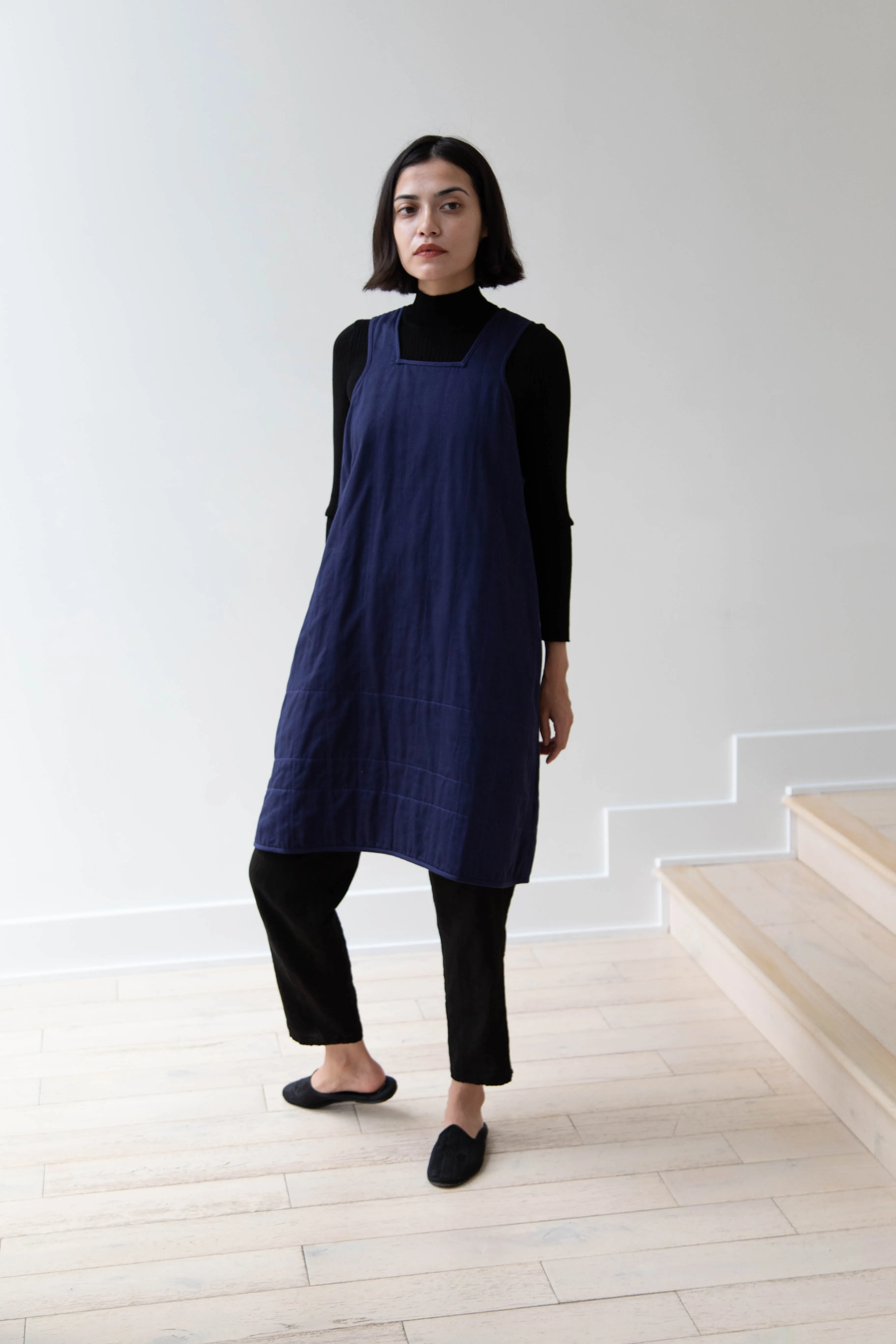 Khadi & Co. | Turmeric Dress in Indigo